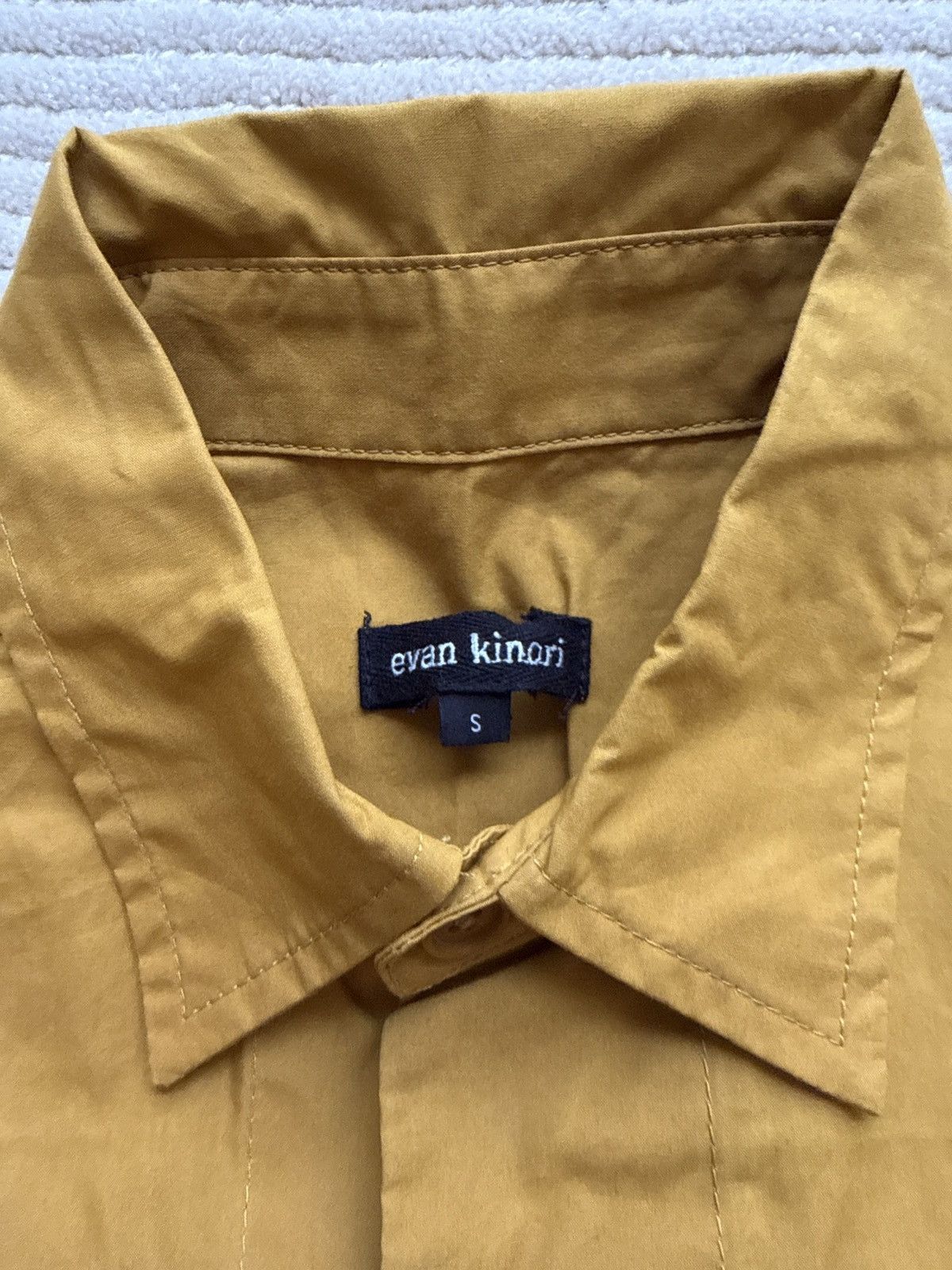 Evan Kinori Wax Cotton Big Shirt Size US S / EU 44-46 / 1 - 2 Thumbnail