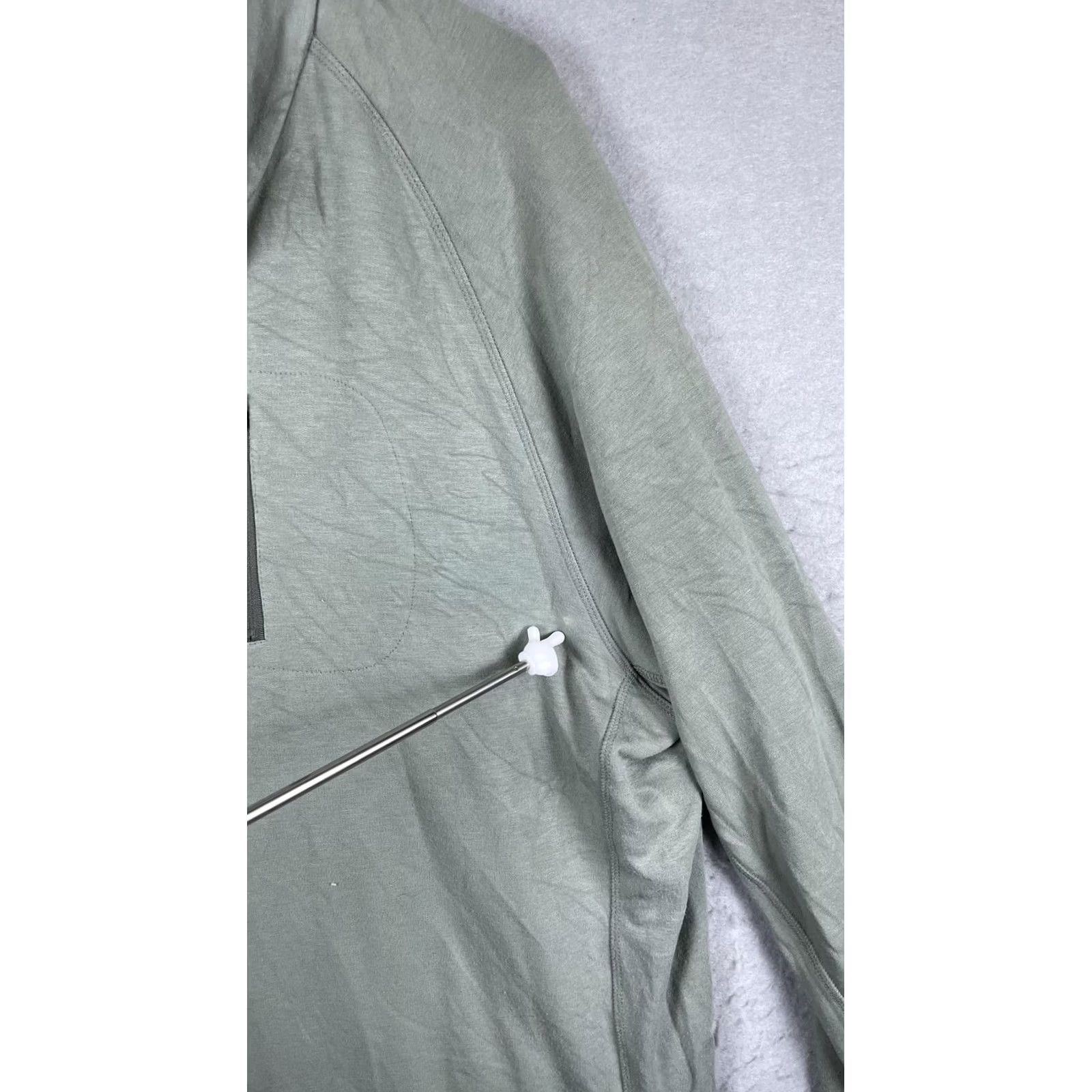 Vintage Free Fly Mens 3XL Green Quarter Zip Pullover Bamboo Performance Lightweight Raglan Sleeve Mock Neck Sweatshirt Size US XXL / EU 58 / 5 - 3 Thumbnail