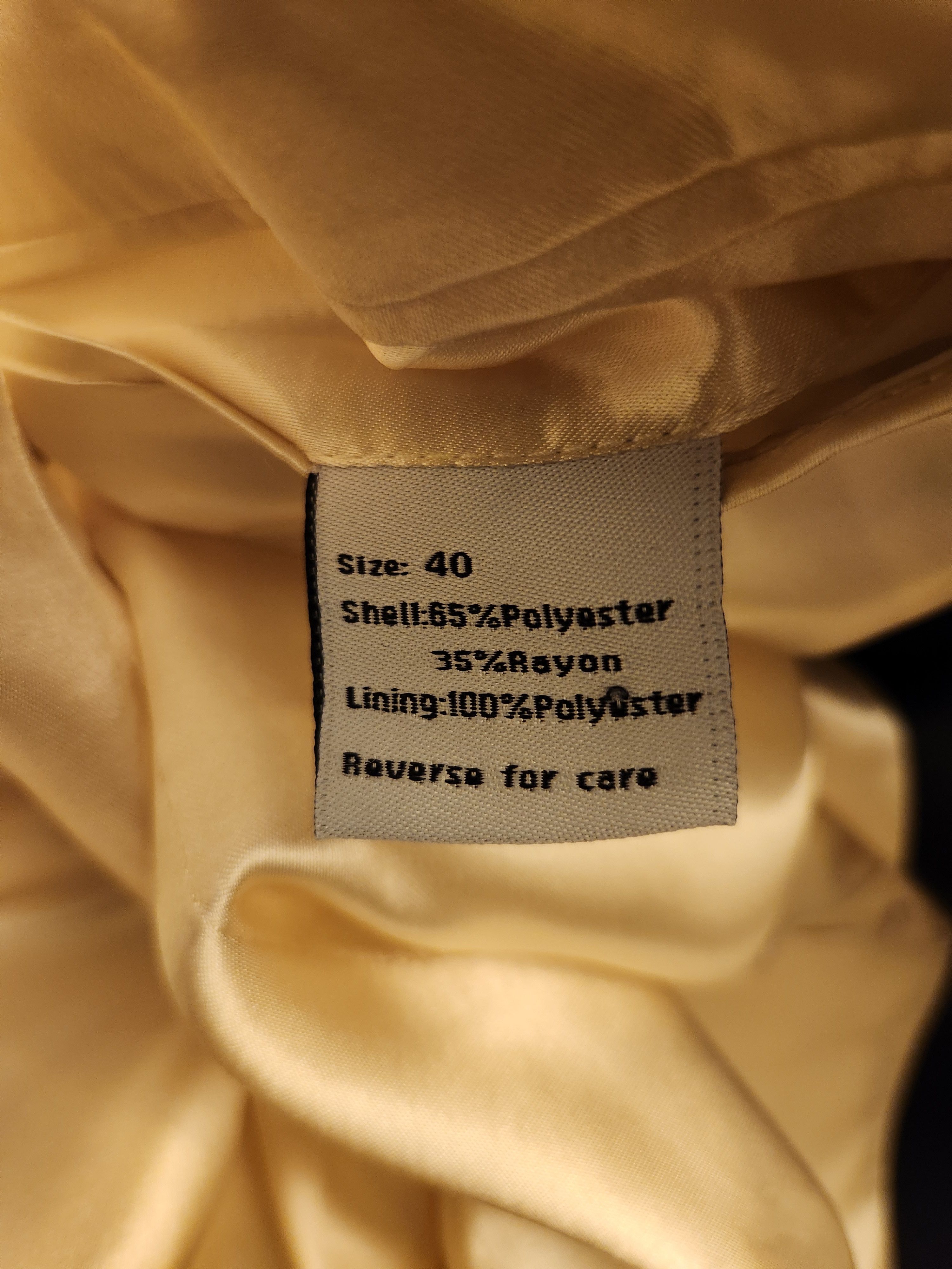 Other NWOT Men's Ivory and Black Dinner Jacket Size 40R - 3 Thumbnail