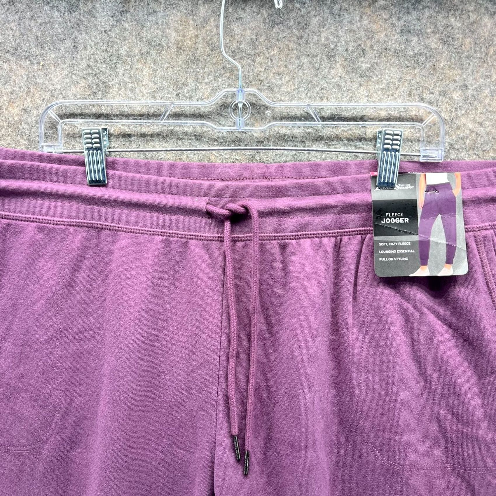 Eddie Bauer VINTAGE Eddie Bauer Jogger Womens XXL Purple Fleece Berry Conserve Cozy Soft Sweatpants Size 40" / US 18 - 6 Thumbnail