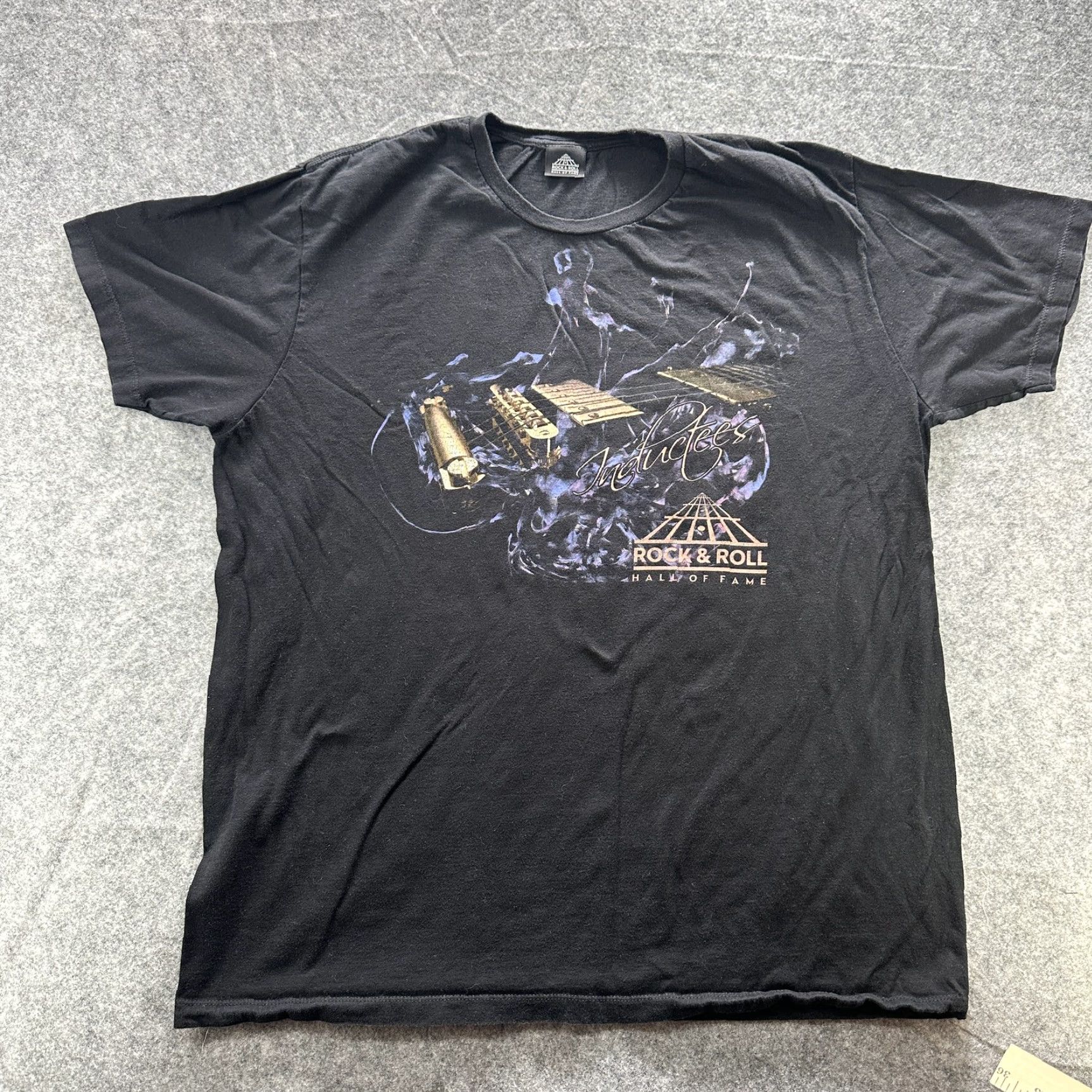 Vintage VINTAGE Rock & Roll Hall of Fame Inductees Shirt Mens 2XL Black Concert Band 90s Mens Size US XXL / EU 58 / 5 - 2 Thumbnail