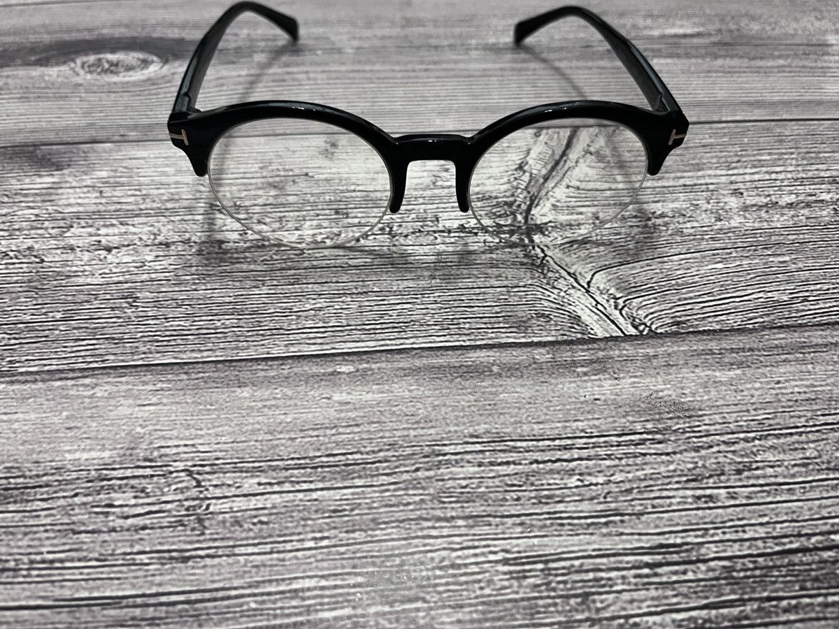 Tom Ford Tom Ford Black Round Optical Glasses Frame Size ONE SIZE - 6 Thumbnail