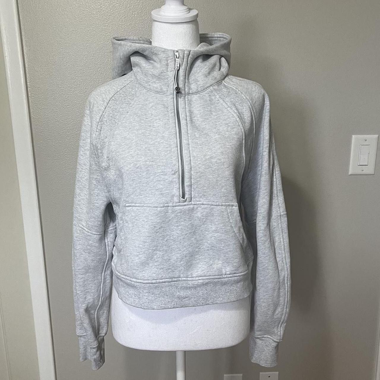 Lululemon Scuba Oversized 1/2 Zip Hoodie Heather Core Ultra Light buy Grey Size M/L