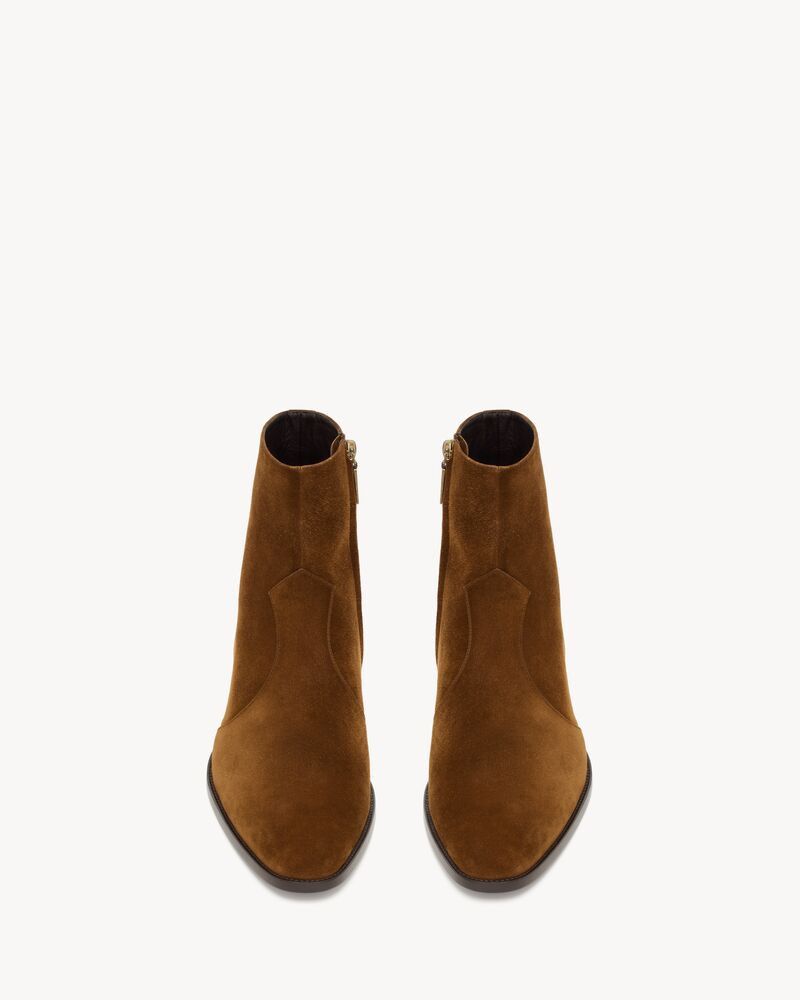 Saint Laurent Paris o1b1hav111125 755179 Wyatt Boots in Suede in Brown Size US 9 / EU 42 - 2 Thumbnail