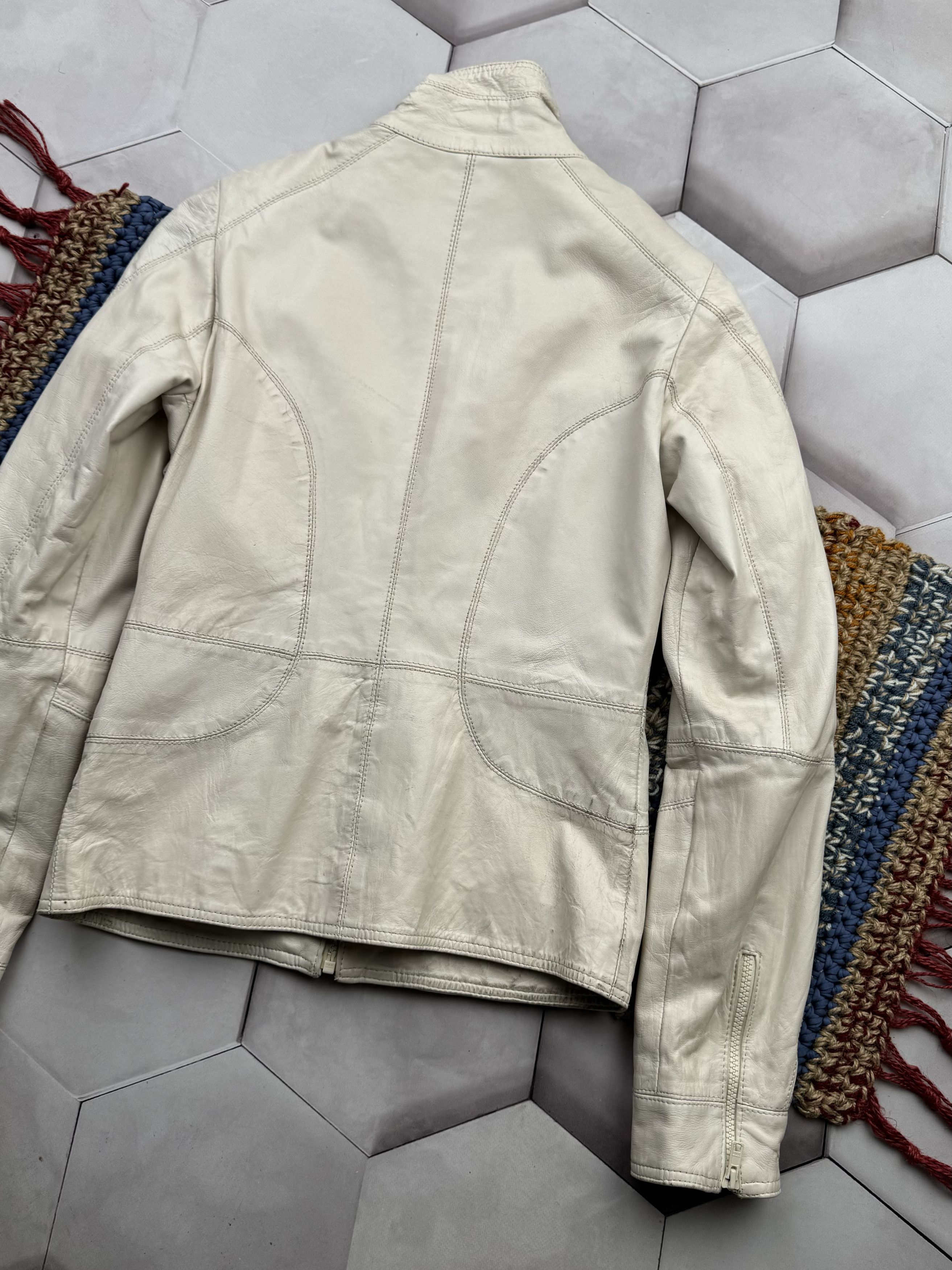Japanese Brand Vintage Leather Jacket (E4) Size M / US 6-8 / IT 42-44 - 14 Thumbnail