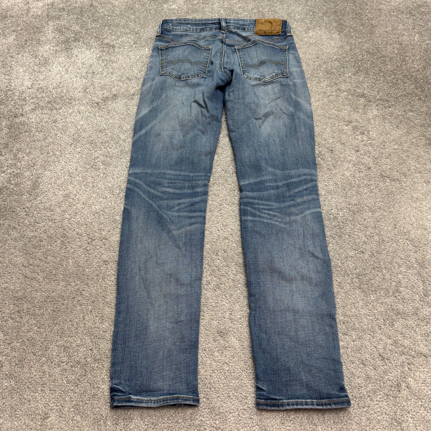 American Eagle Outfitters American Eagle Outfitters Skinny Jeans Men's 29x32 Blue Denim 5-Pocket Mid Rise Size US 29 - 2 Thumbnail