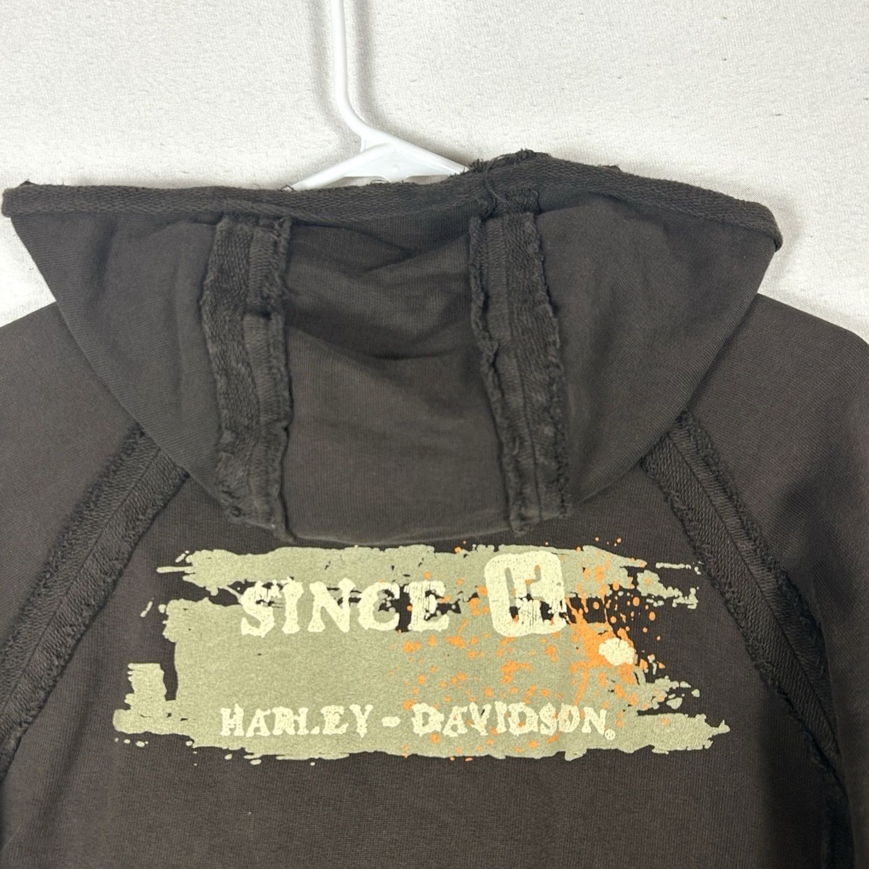 Harley Davidson Harley-Davidson Full Zip Hoodie Womens Size Medium Brown Logo HDMC Shirt Size M / US 6-8 / IT 42-44 - 7 Thumbnail