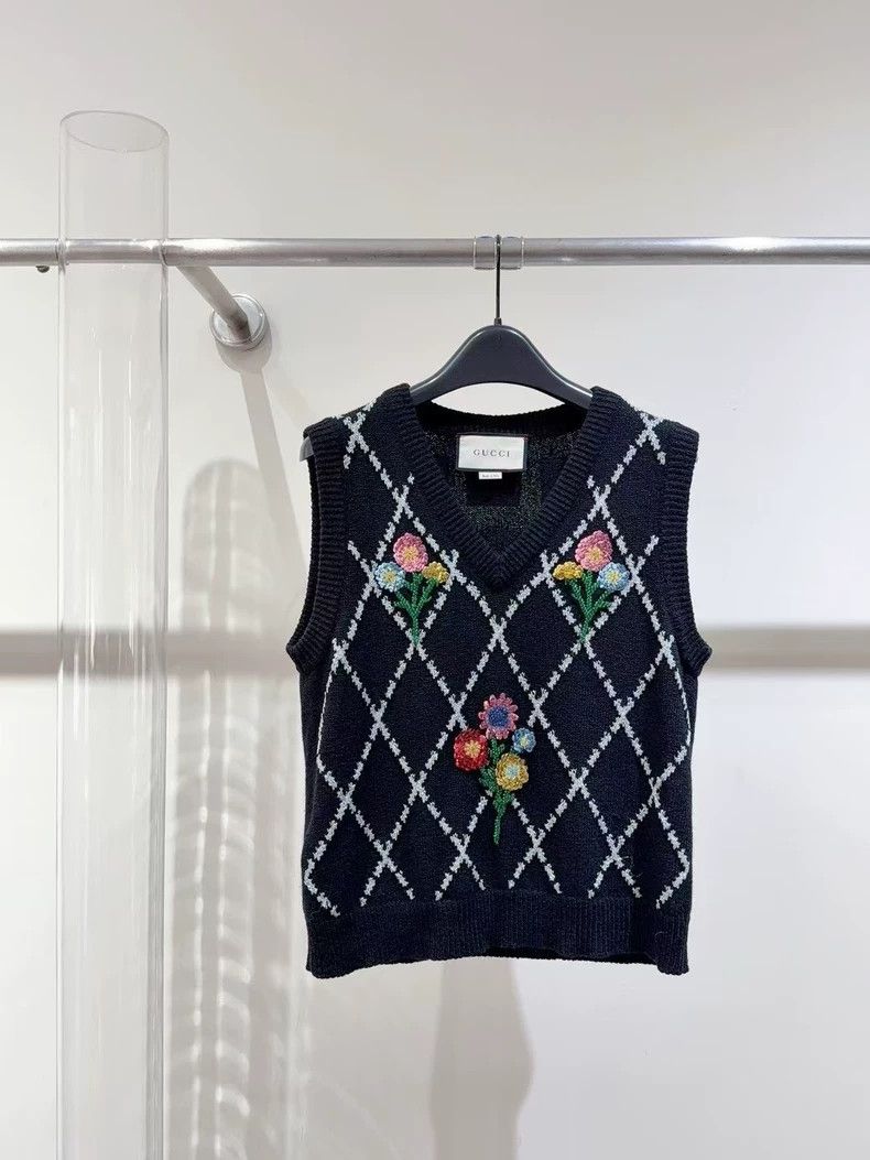 Gucci Floral Knitted Vest