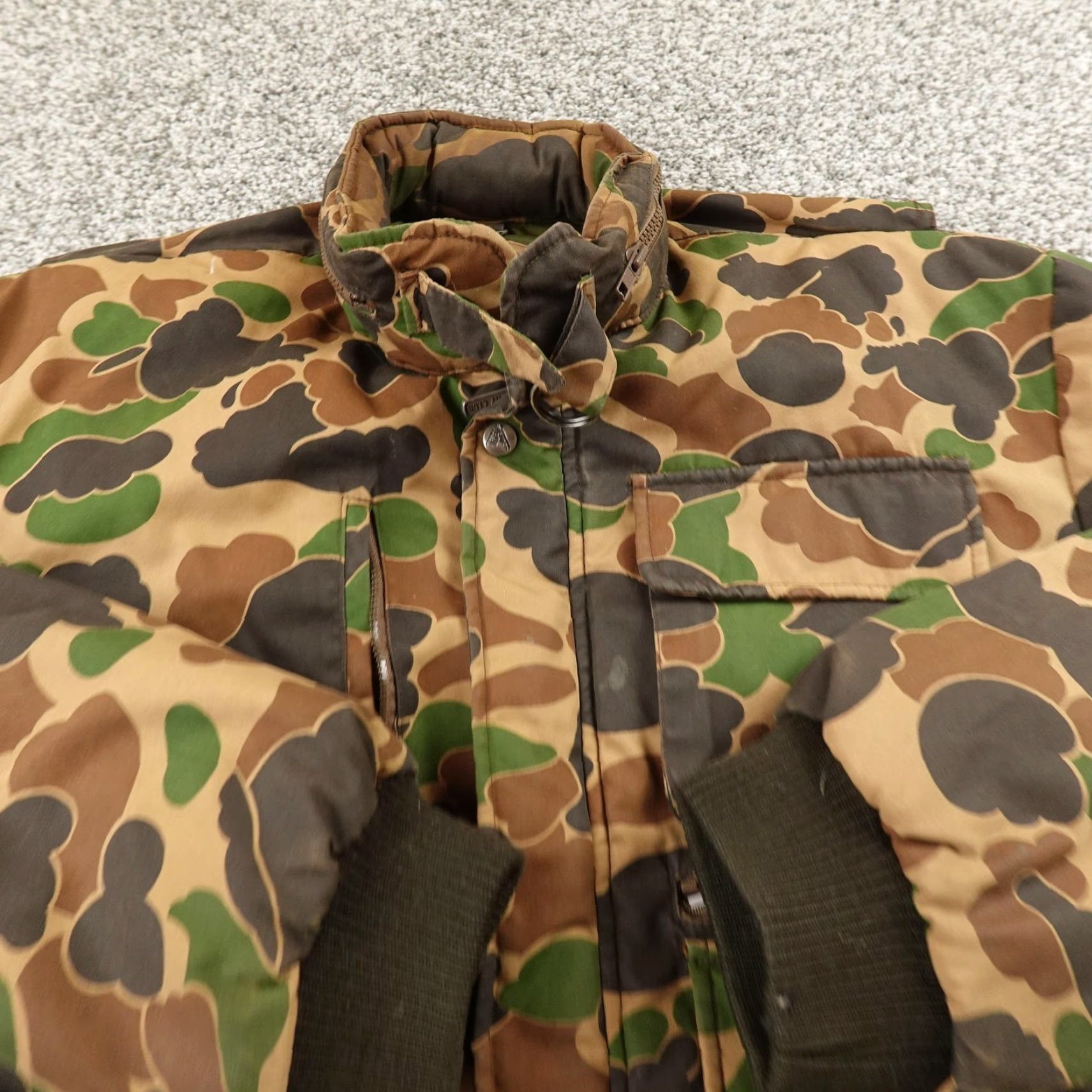 Vintage VINTAGE Trophy Club Jacket Mens L Camouflage Down Puffer Coat Outdoor Hunting Bomber Zip Short Stand-Up Collar Size US L / EU 52-54 / 3 - 3 Thumbnail
