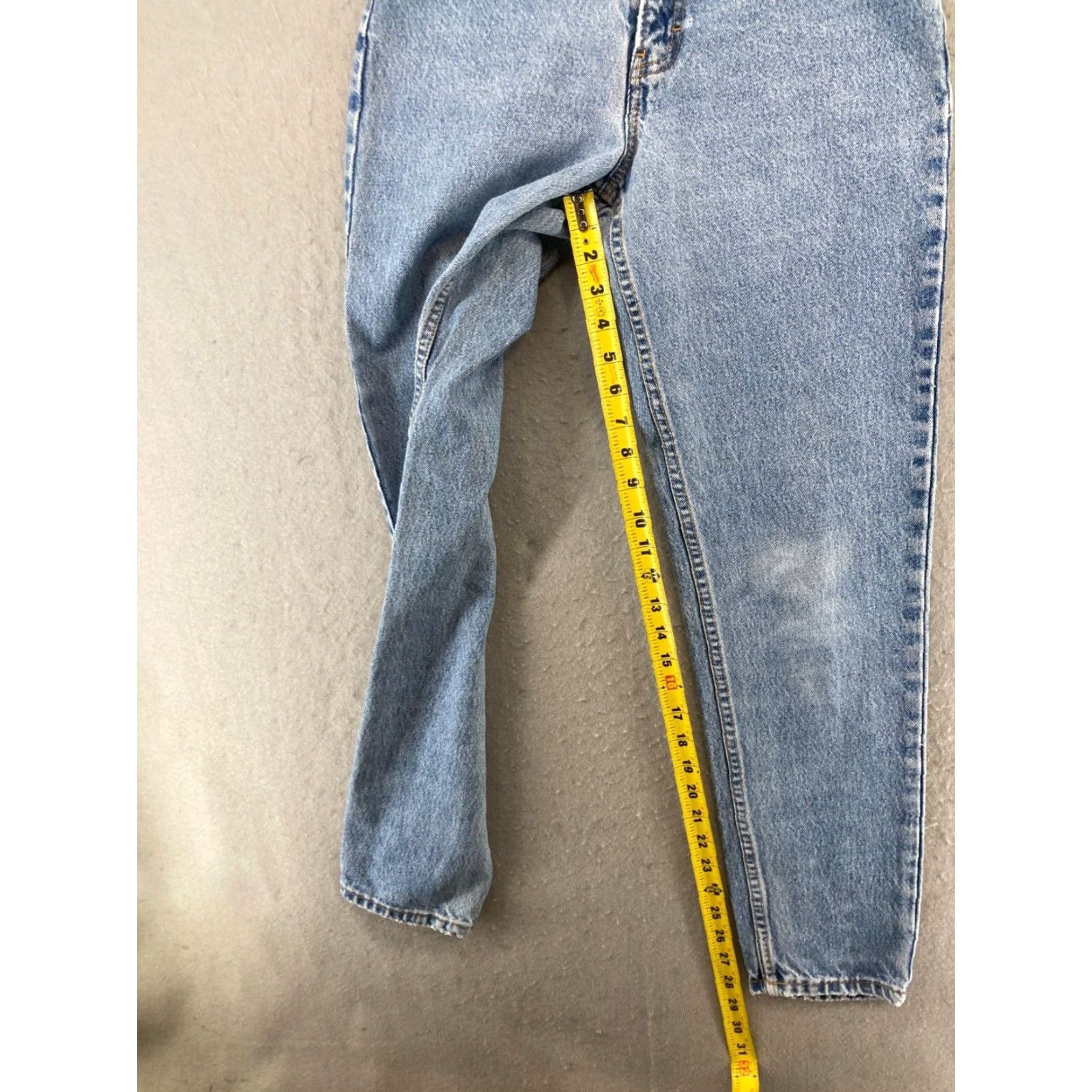 Jordache VINTAGE Jordache Jeans Tapered Womens 5 Medium Blue 90s Pattern: Solid 5-Pocket Denim 28in Inseam Mens/ Womens? Size 27" / US 4 / IT 40 - 4 Thumbnail
