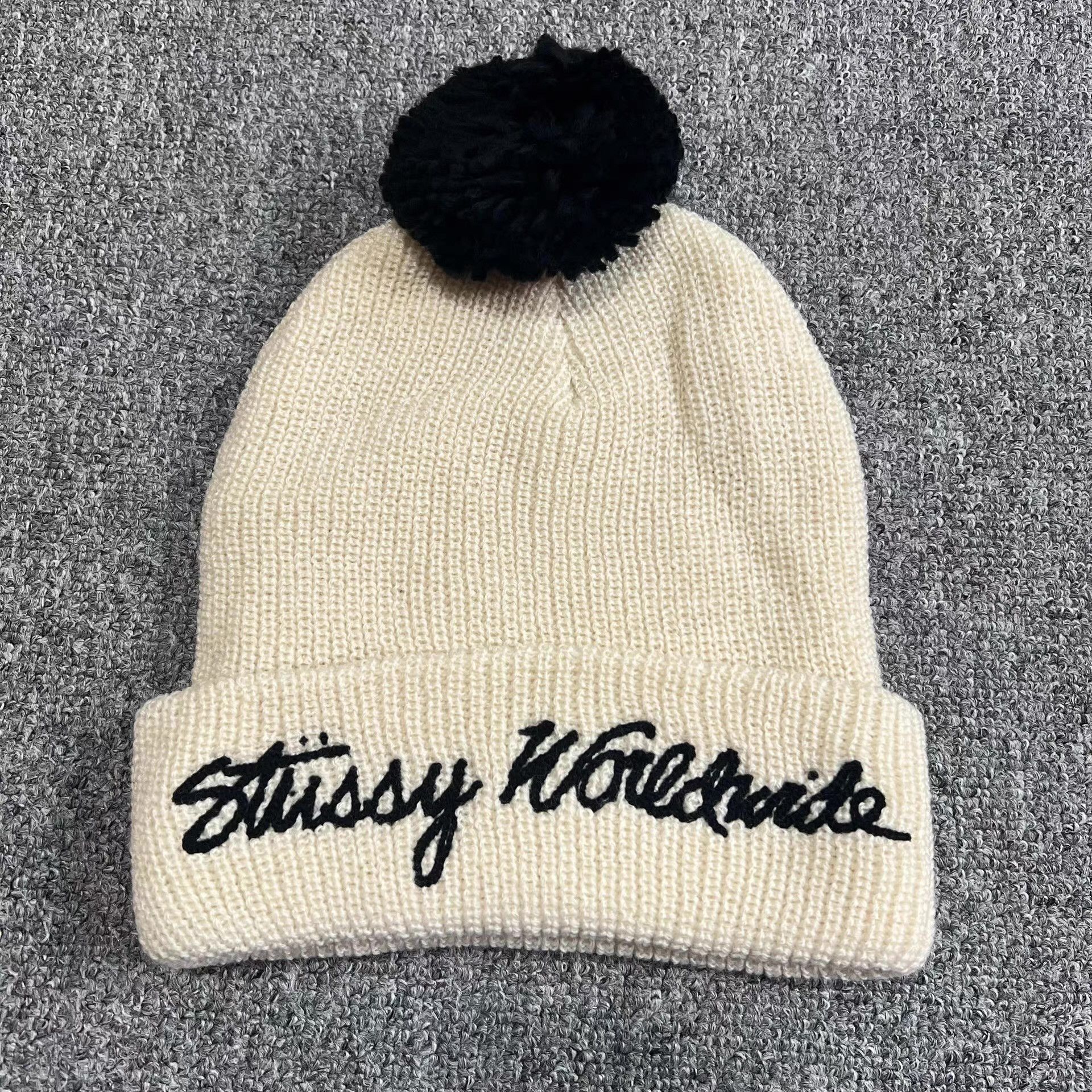 Stussy Stussy Script Logo Embroidered Knit Beanie Q7 Size ONE SIZE - 3 Thumbnail