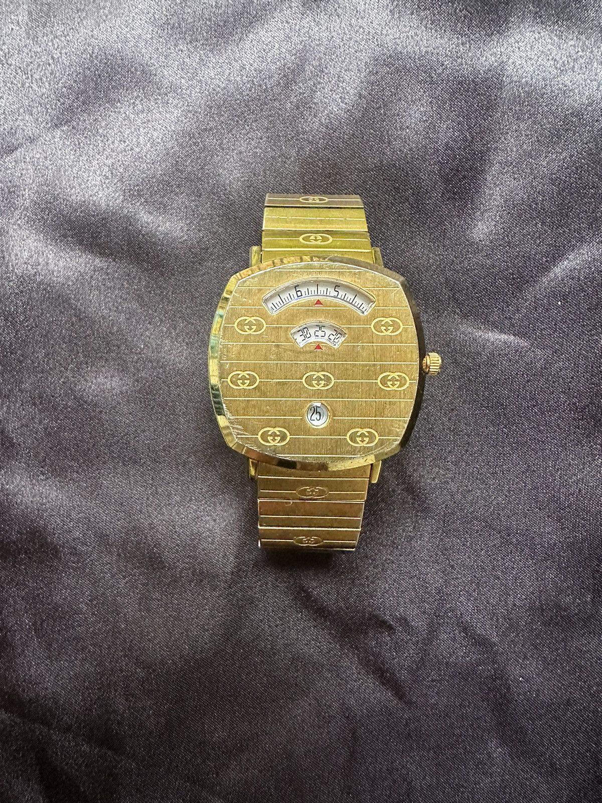 image of Gucci Grip Watch in Gold, Men's