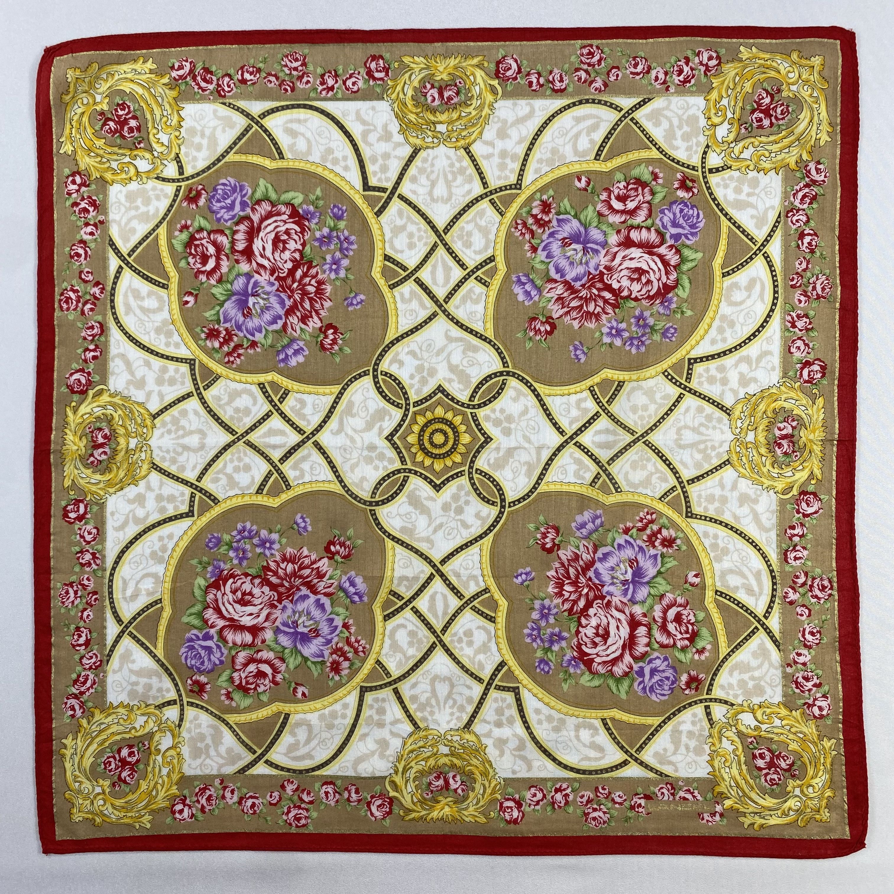Lancel × Vintage Lancel Handkerchief / Neckerchief / Bandana-P1549 Size ONE SIZE - 1 Thumbnail