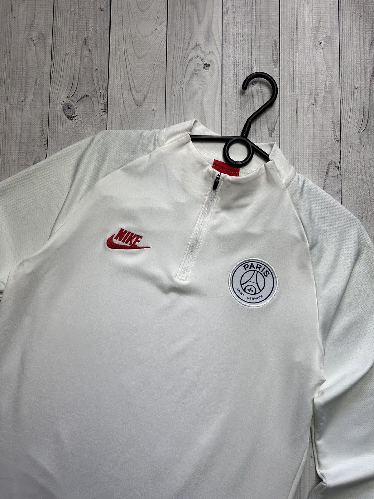 Nike Nike PSG Paris soccer sweatshirt logo white size M Size US M / EU 48-50 / 2 - 2 Thumbnail