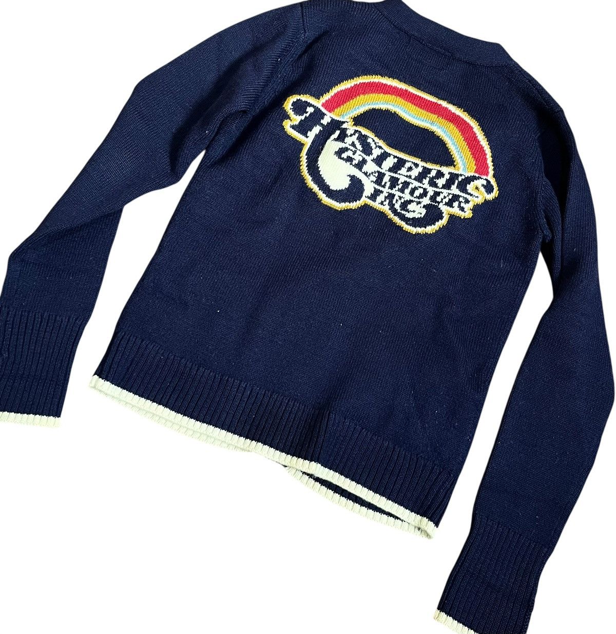 Hysteric Glamour TAX FREE 🇺🇸 hysteric glamour knitted graphic logo cardigan Size US S / EU 44-46 / 1 - 2 Thumbnail