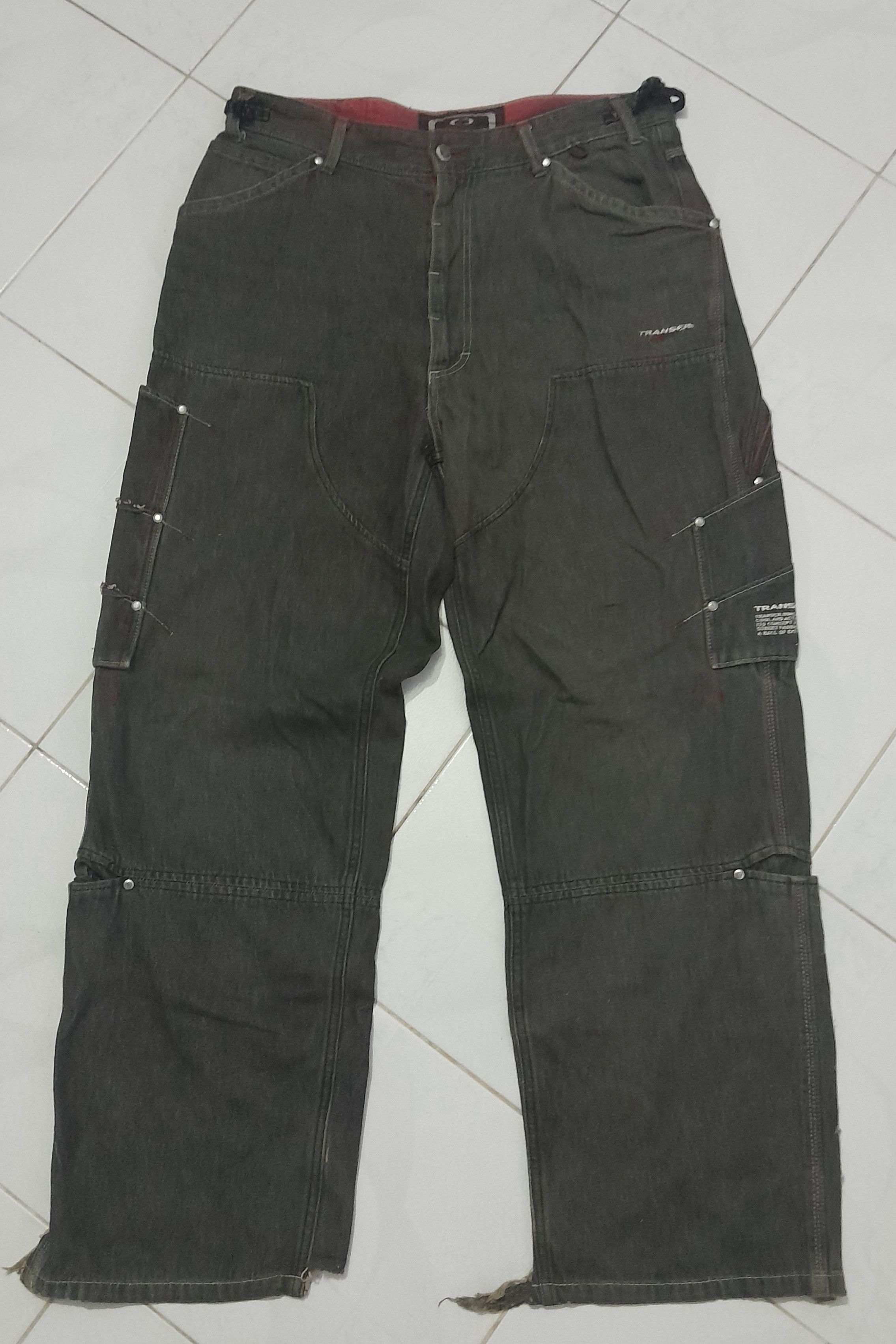 Japanese Brand ❤FINAL DROP❤FADED BAGGY MULTIPOCKET CARGO PANTS Size US 33 - 2 Thumbnail