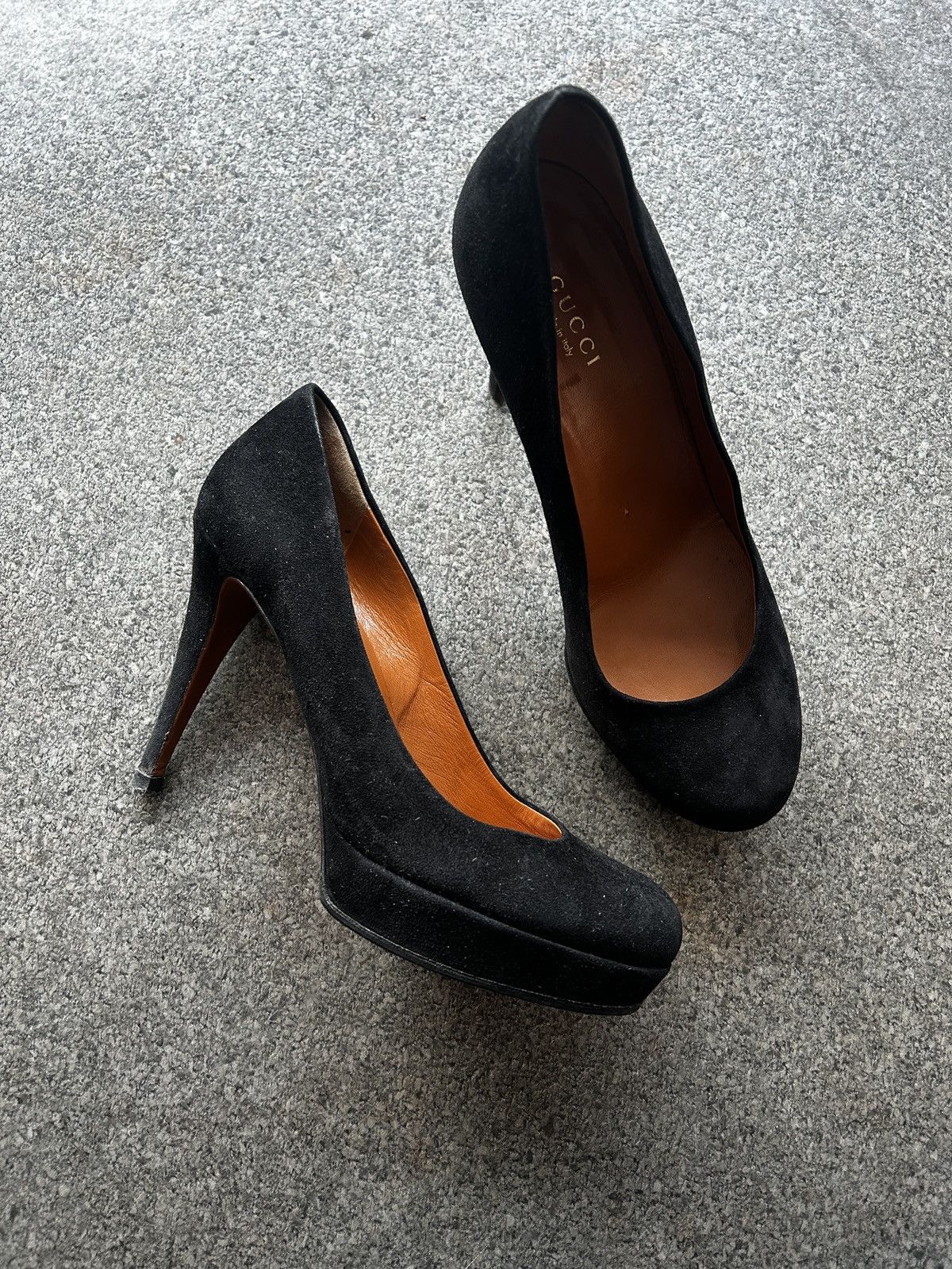 Gucci Gucci Leather Suede Heels Size US 6.5 / IT 36.5 - 2 Thumbnail
