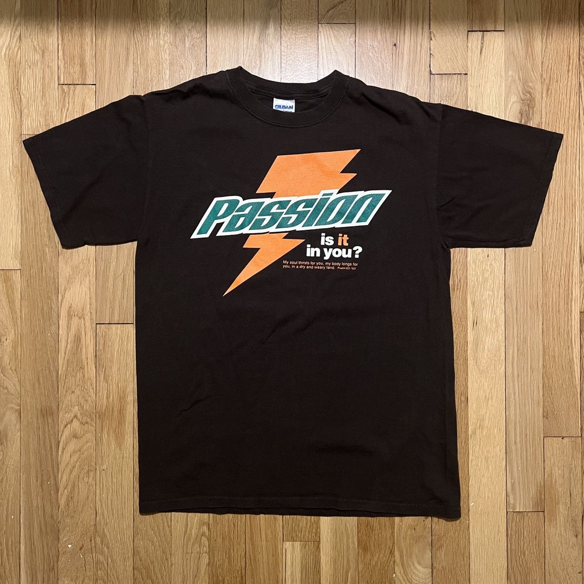 Gildan Gatorade Passion Jesus Parody Brown T Shirt Medium Size US M / EU 48-50 / 2 - 1 Thumbnail