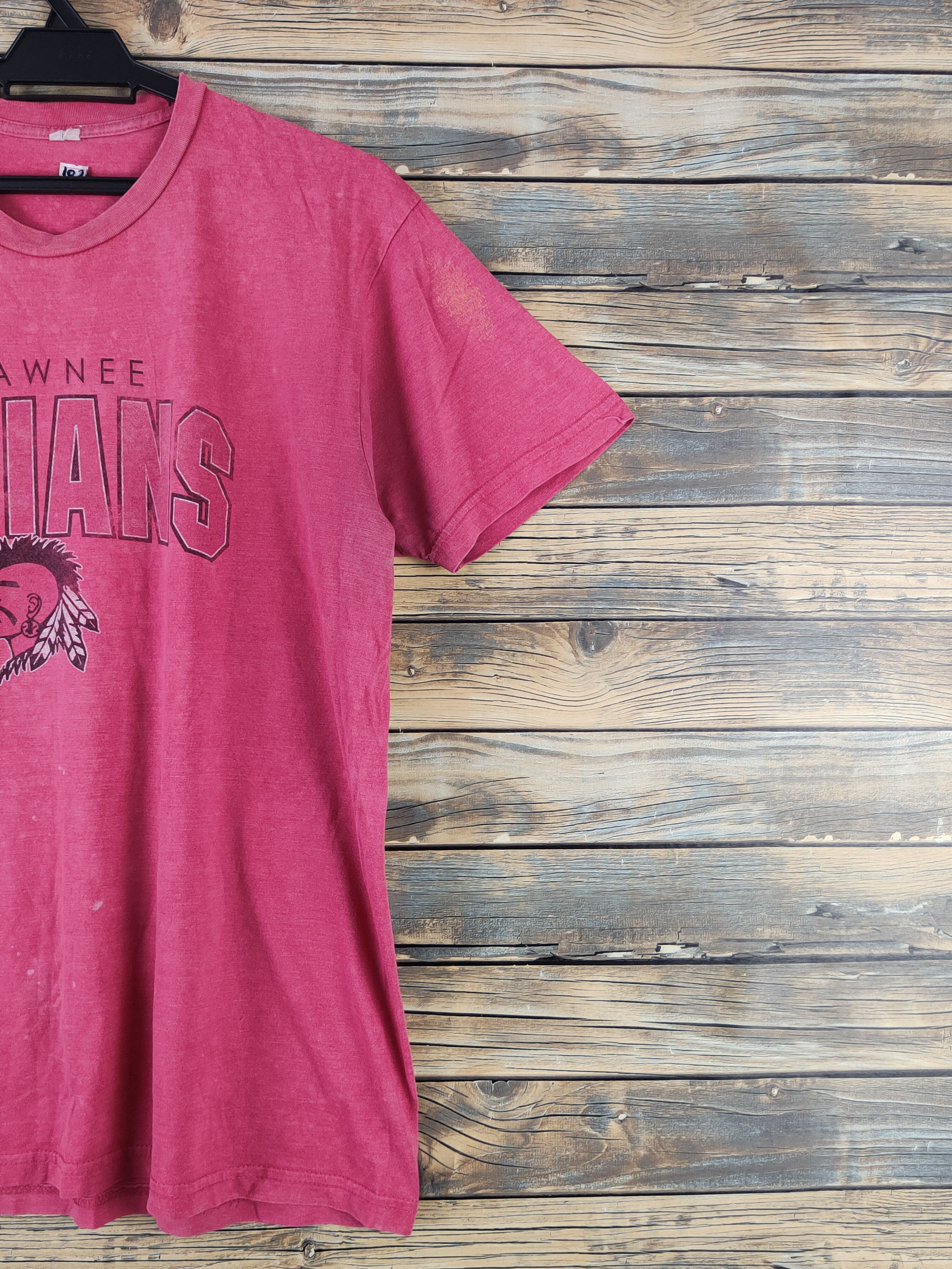 Vintage Shawnee Red Indian vintage faded Short Sleeve T-shirt #1026 Size US L / EU 52-54 / 3 - 6 Thumbnail
