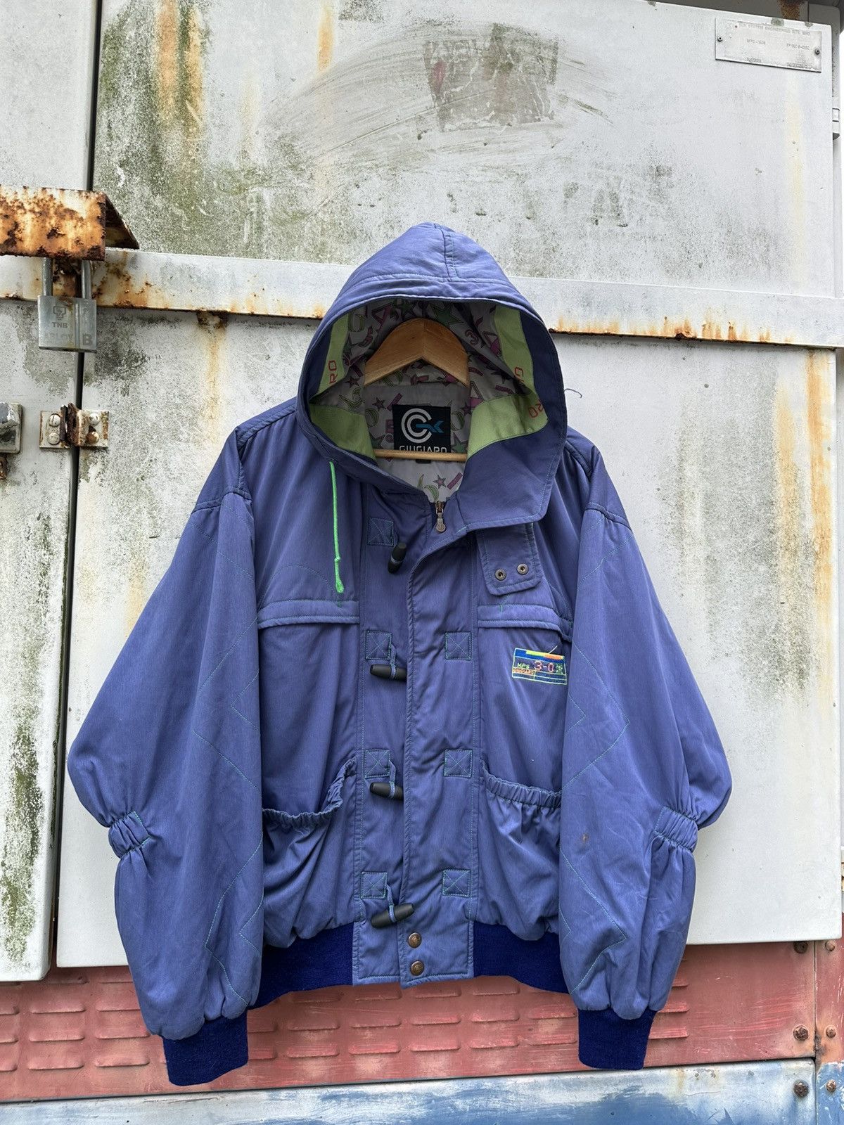 Vintage 👹Vintage Giugiaro Ski Hooded Bomber Jacket Size US M / EU 48-50 / 2 - 3 Thumbnail