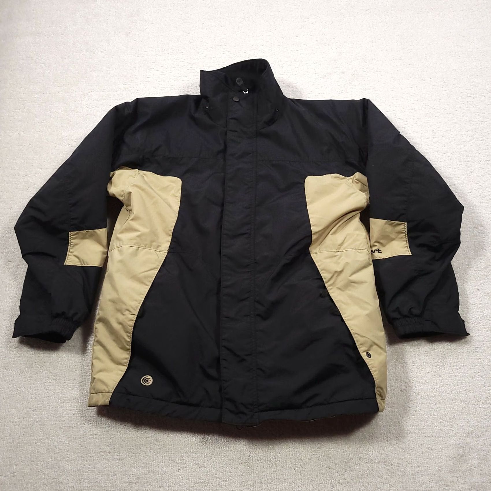 Vintage VINTAGE Columbia Coat Mens 18/20 Black Tan Winter Coat Omni-Shield Jacket Mens 18/20 ZIP Full Zip Stand-Up Collar Logo Outdoor Casual Travel Size US XXL / EU 58 / 5 - 2 Thumbnail