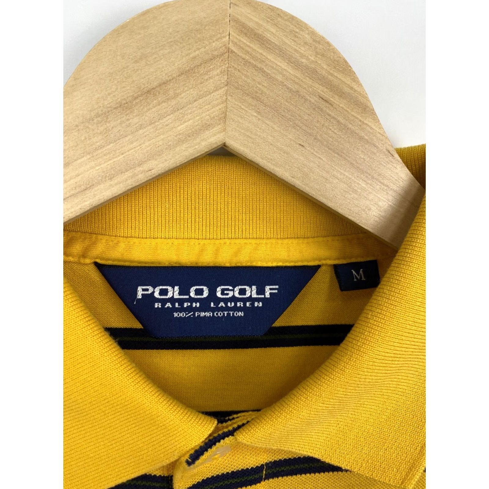 Ralph Lauren VINTAGE Polo Ralph Lauren Polo Golf T-Shirt 90s Yellow Mens M/L Short Sleeve Yellow 90s Golf Polo Ralph Lauren Mens Size US M / EU 48-50 / 2 - 5 Thumbnail