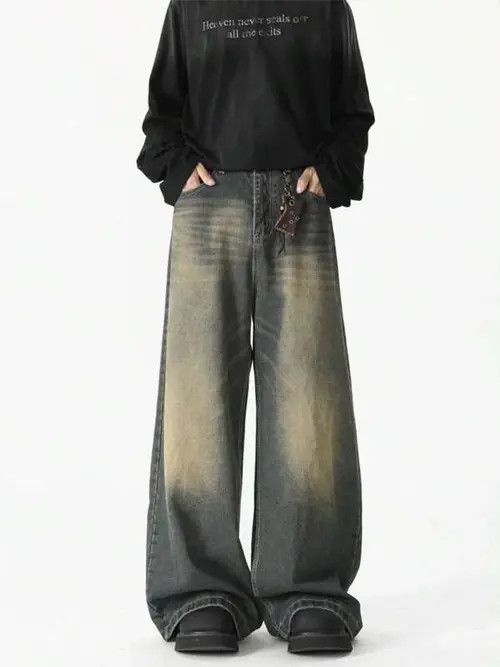 Jean Vintage 2000s Retro Denim Jeans Washed Size US 30 / EU 46 - 1 Thumbnail