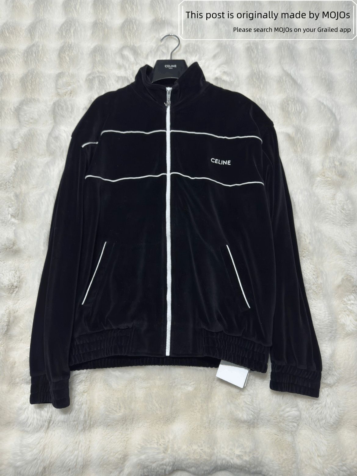 Celine Celine Velvet Logo Sport Jacket Size US M / EU 48-50 / 2 - 1 Thumbnail