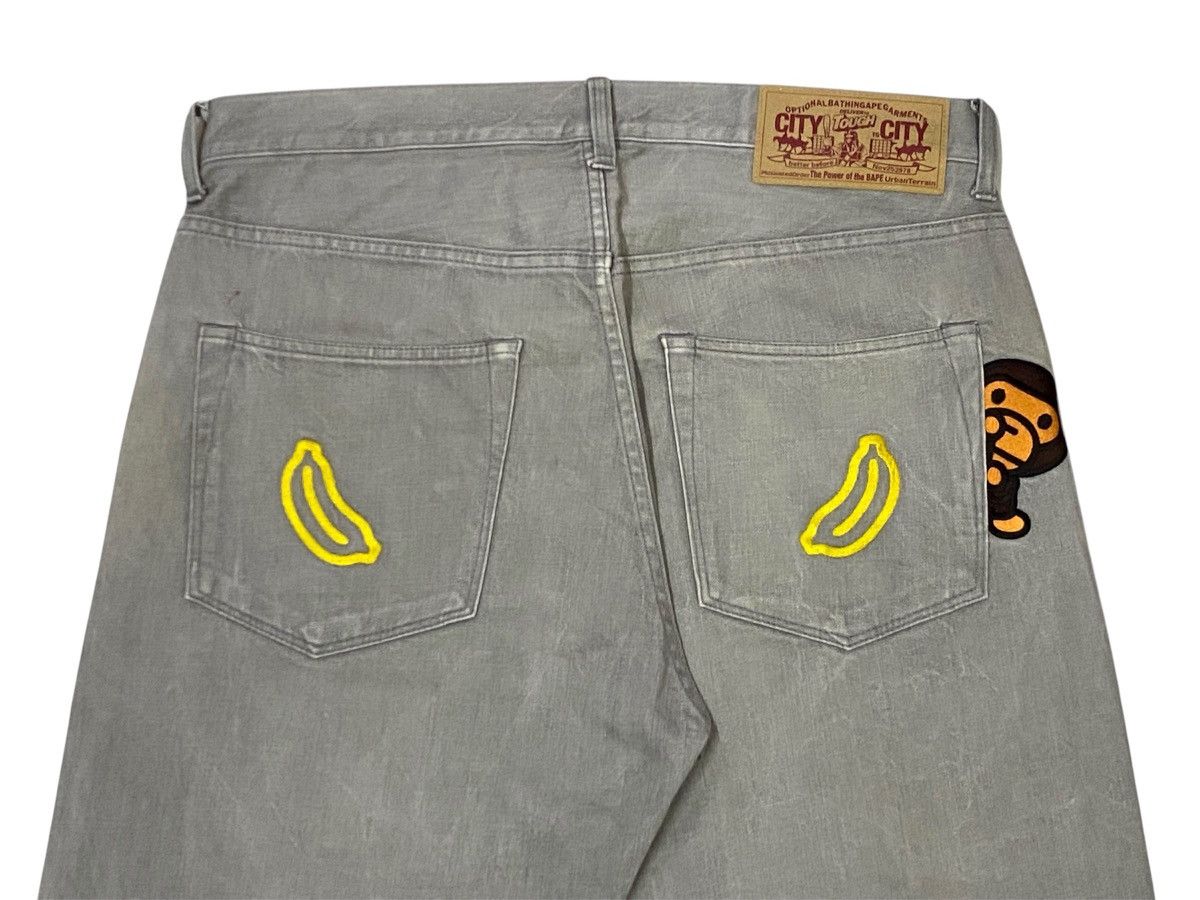 Bape A Bathing Ape Embroidered Logo Button Fly Denim Pants Size US 34 / EU 50 - 9 Thumbnail