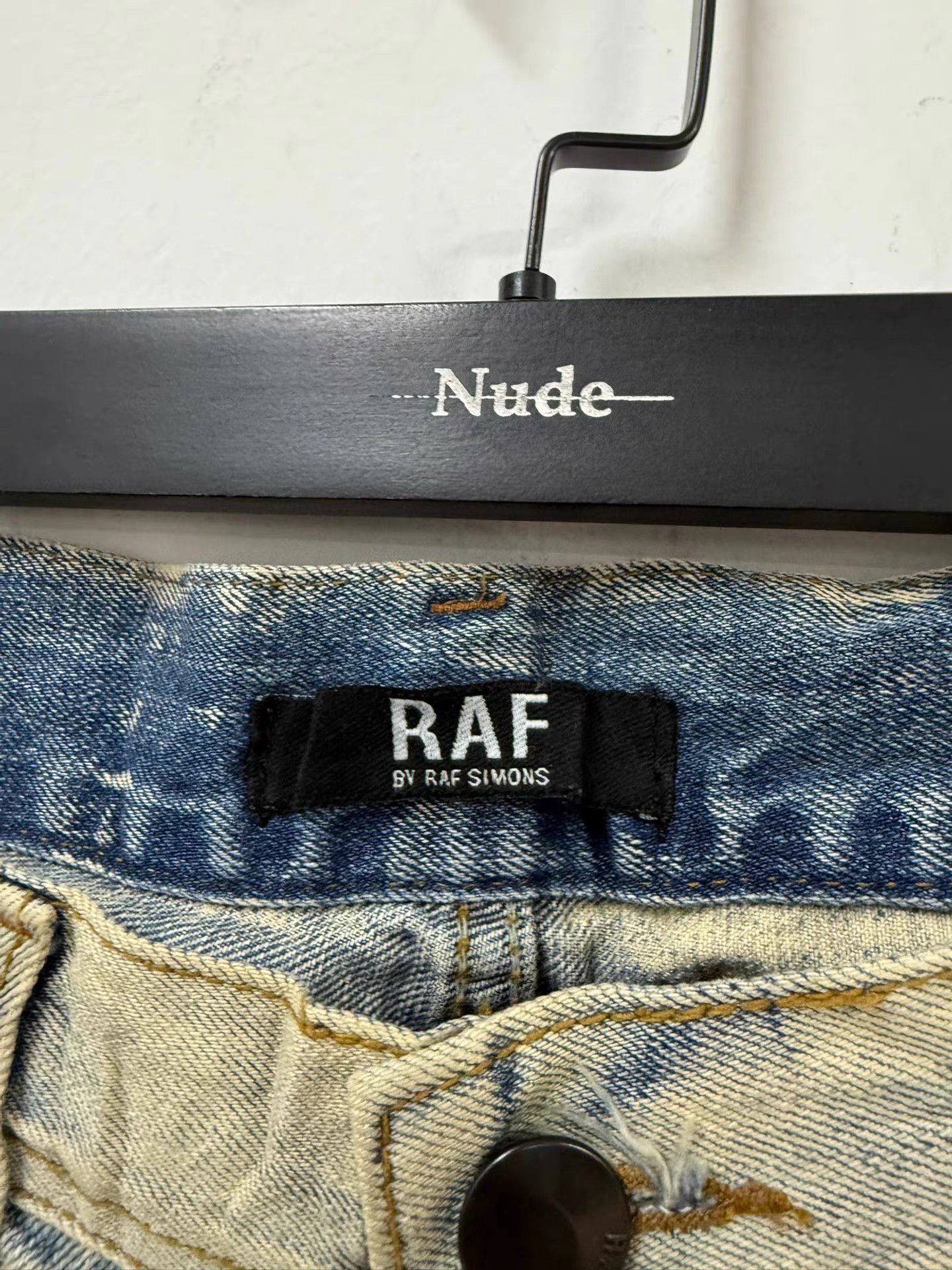Raf Simons Raf Simons by raf Mud Dyed & Heavily Washed Jeans K20 Size US 33 - 6 Thumbnail