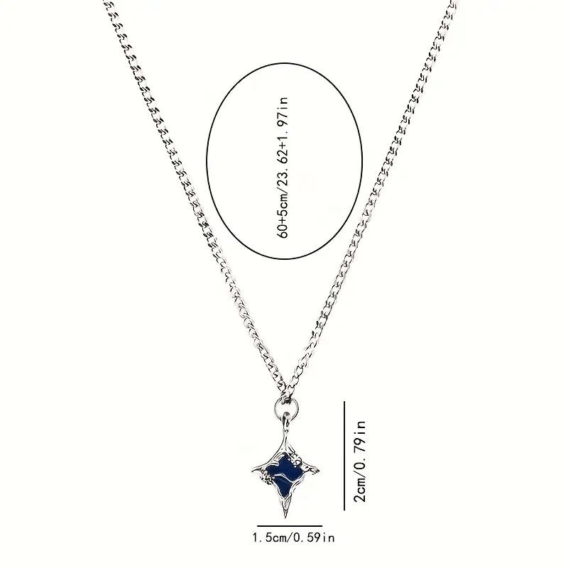 Vintage Hip Hop Style Star Pendant Chain Size ONE SIZE - 5 Thumbnail