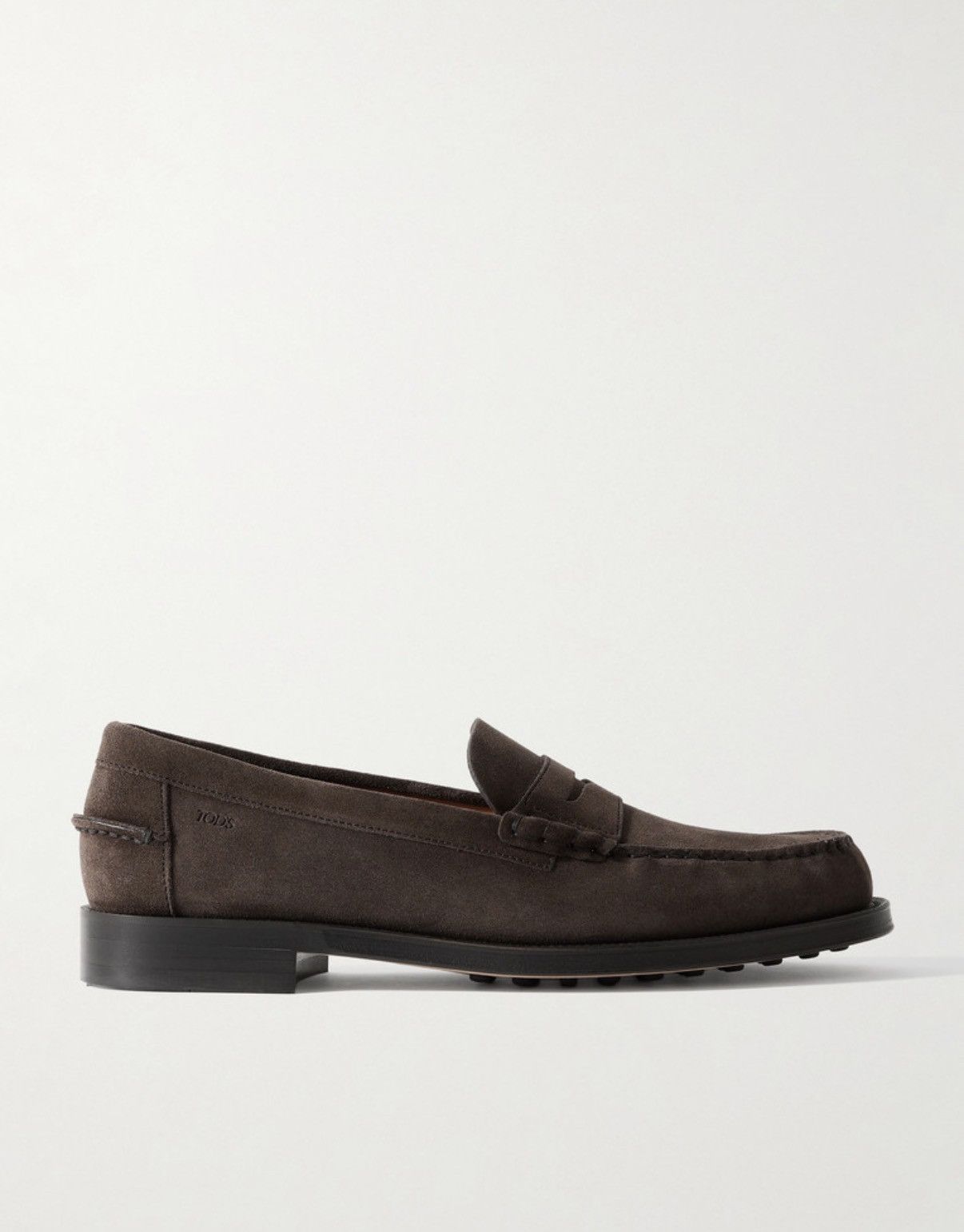 Tod's Tod's Brown Suede Penny Loafers Size US 11 / EU 44 - 8 Thumbnail