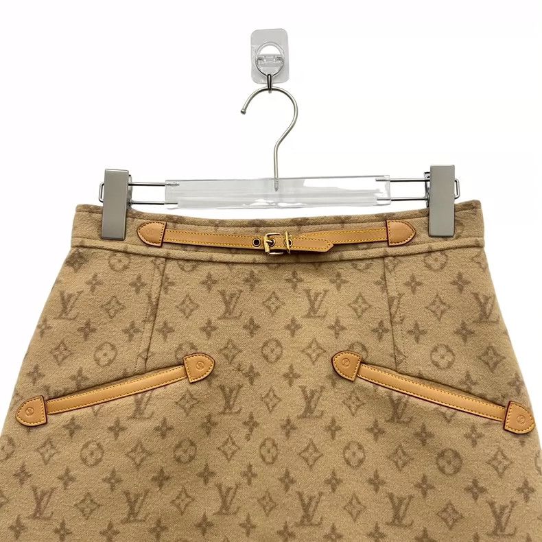 Louis Vuitton Louis Vuitton Full print woolen skirt Size 37" - 3 Thumbnail