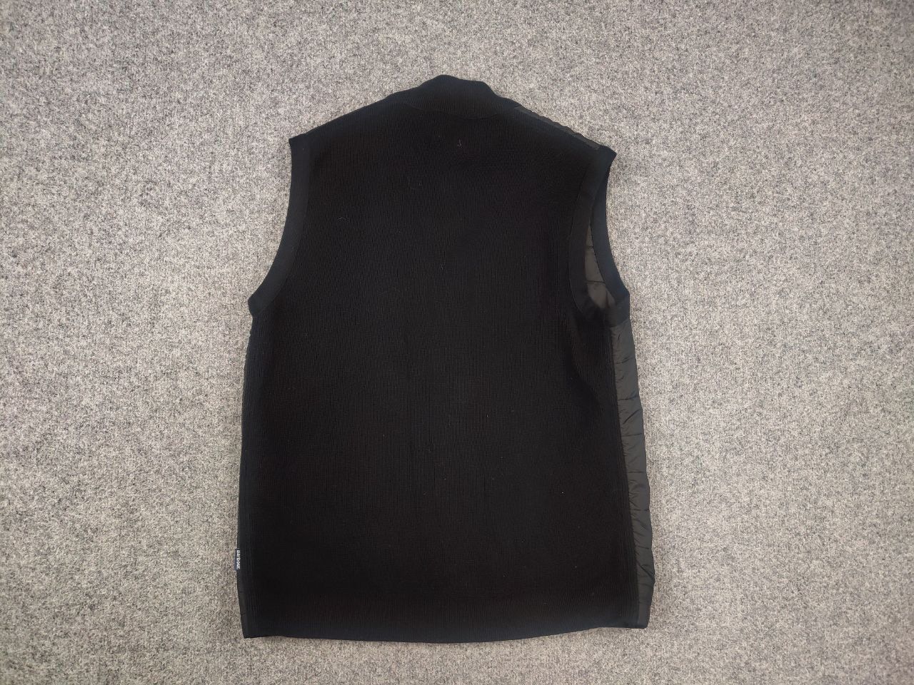 Barbour Barbour Black Quilted x knitted back Vest Button Jacket Size US M / EU 48-50 / 2 - 6 Thumbnail