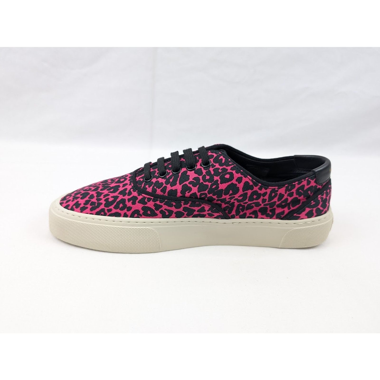 Saint Laurent Paris o1rshd1 Women's Venice Low Top SL Sneakers in Fuxia Nero 41 Size US 11 / IT 41 - 7 Thumbnail