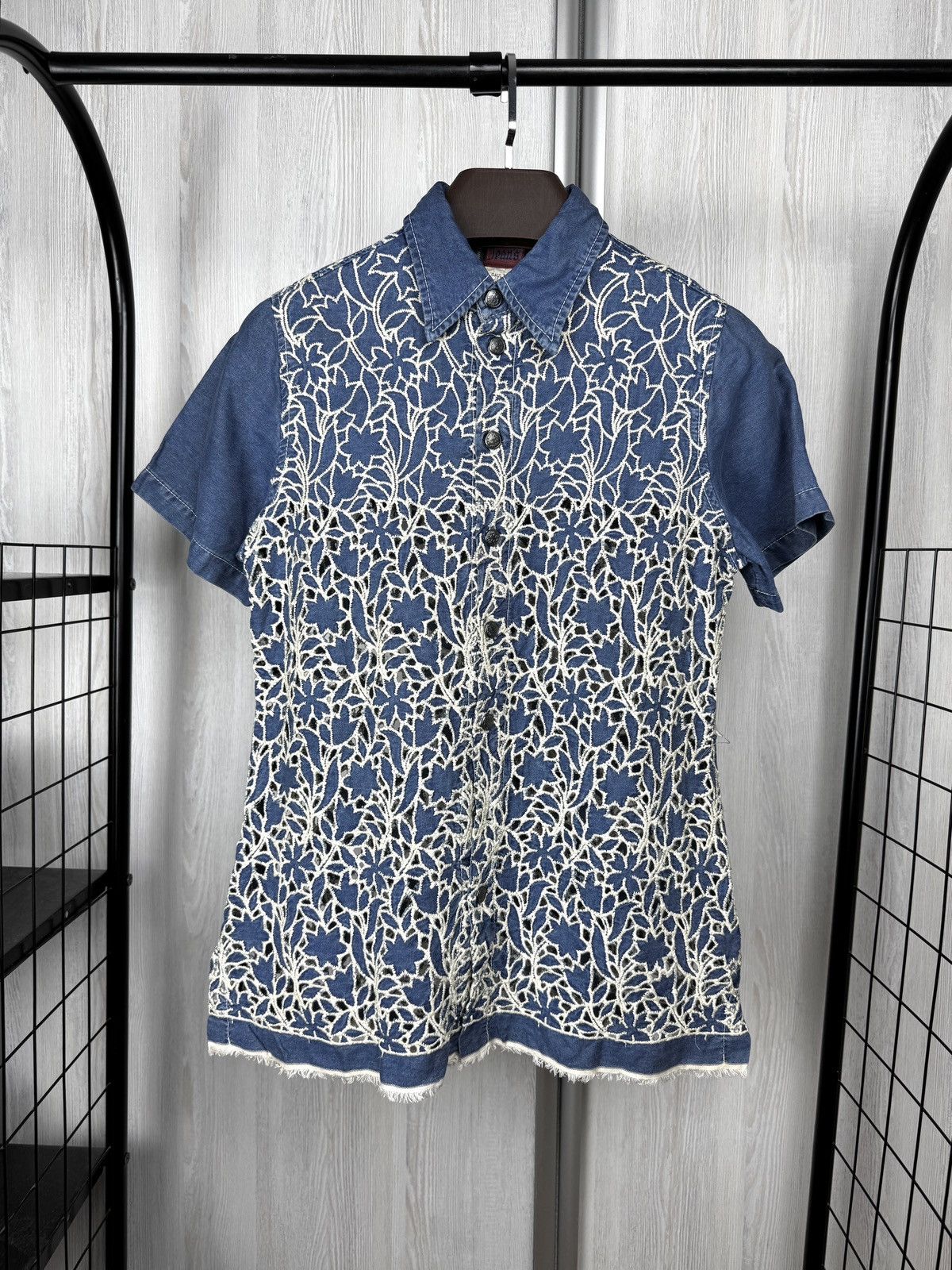 Jean Paul Gaultier Jean Paul Gaultier Jeans vintage denim mesh ss shirt size 42 Size M / US 6-8 / IT 42-44 - 1 Thumbnail