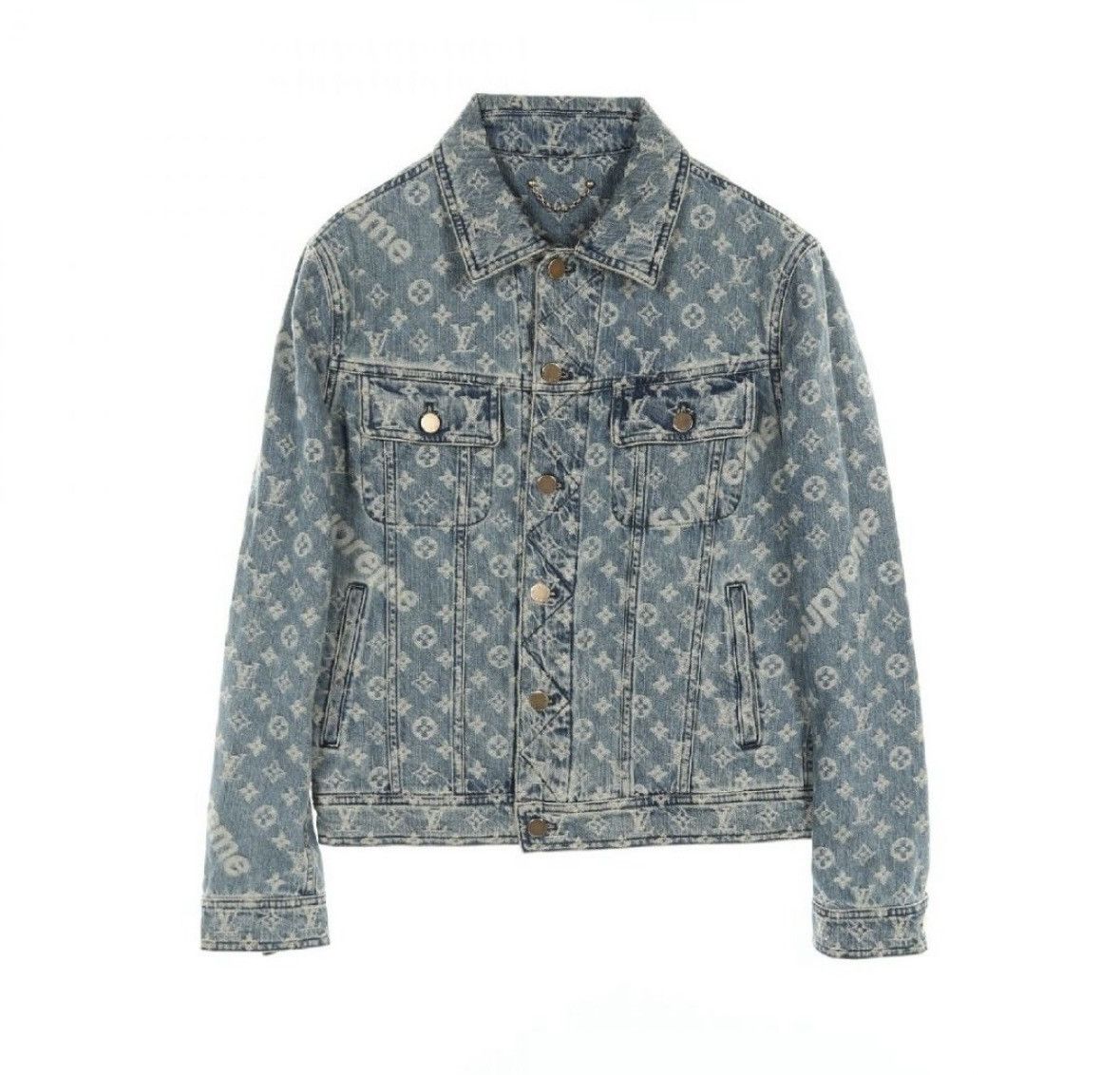 Louis Vuitton × Supreme 🌟RARE🌟 LOUIS VUITTON X SUPREME MONOGRAM JACQUARD BRAND OFF Size US XXL / EU 58 / 5 - 1 Thumbnail