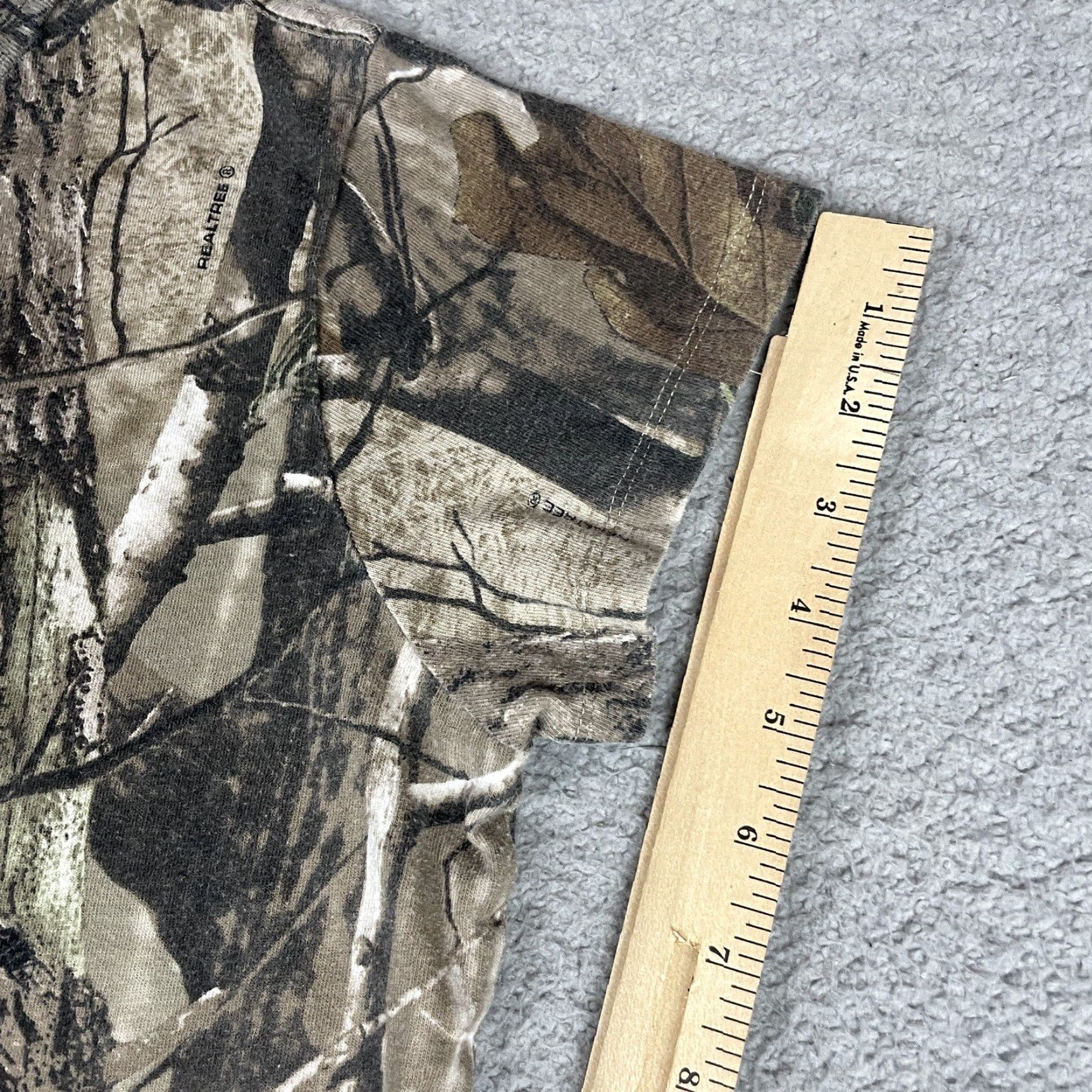 Realtree Real Tree Camo Shirt Women’s L Brown Short Sleeve V Neck Knit L 12-14 Girls Size L / US 10 / IT 46 - 5 Thumbnail