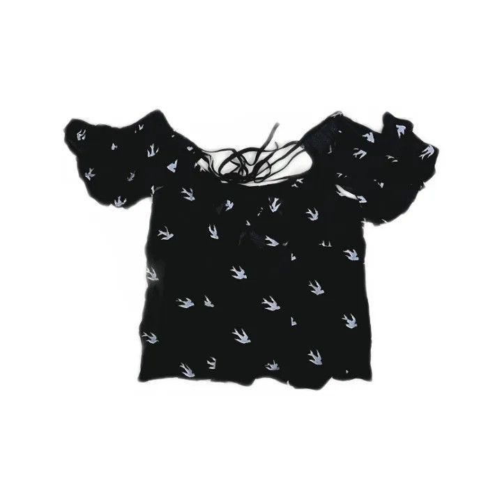 Alexander McQueen Alexander McQueen Stylish Printed Short Sleeve Top 0079 Size S / US 4 / IT 40 - 1 Thumbnail