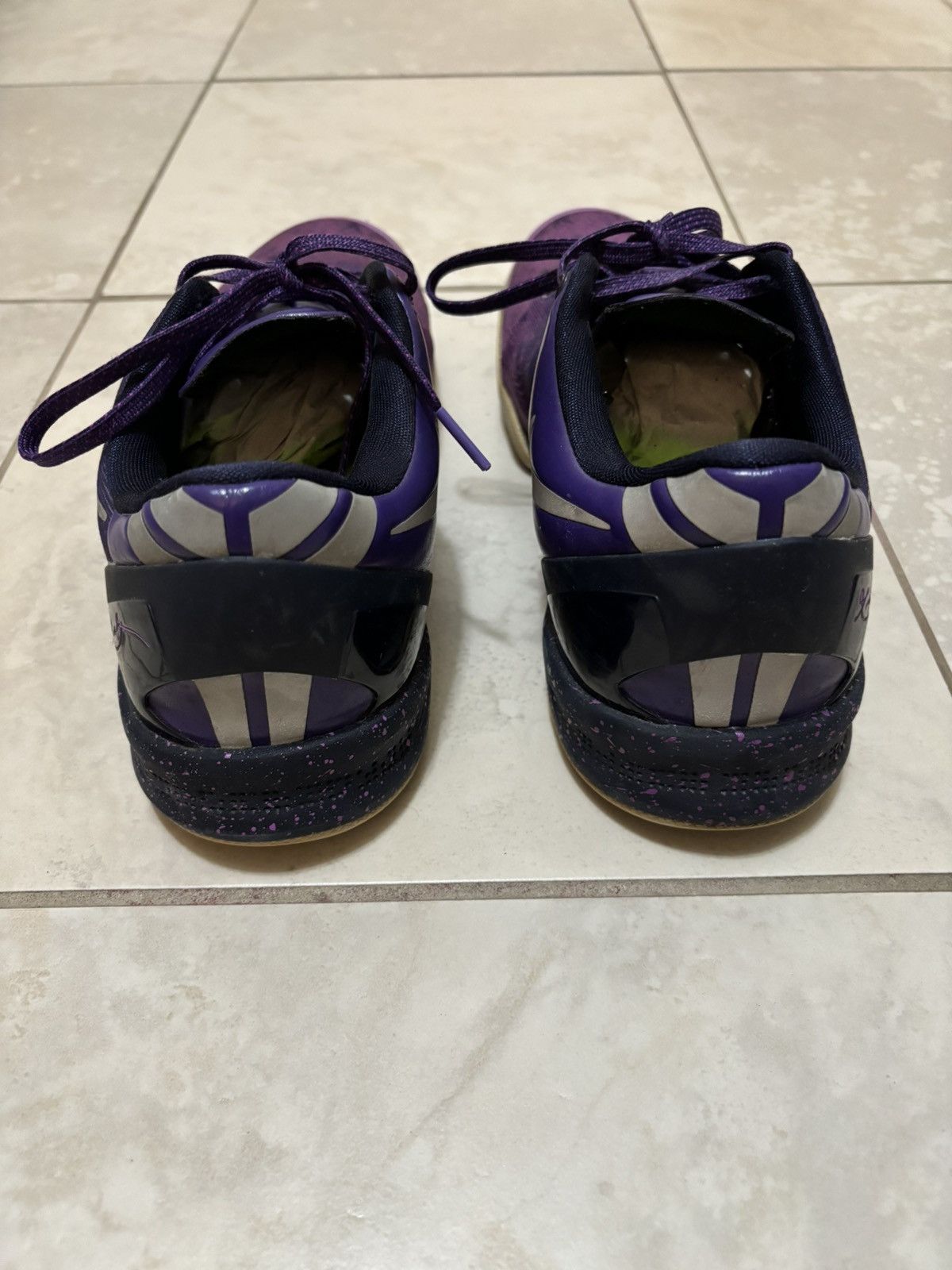 Nike Rare Nike Kobe 8 Playoffs Purple Platinum Shoes Size 9.5 Size US 9.5 / EU 42-43 - 7 Thumbnail