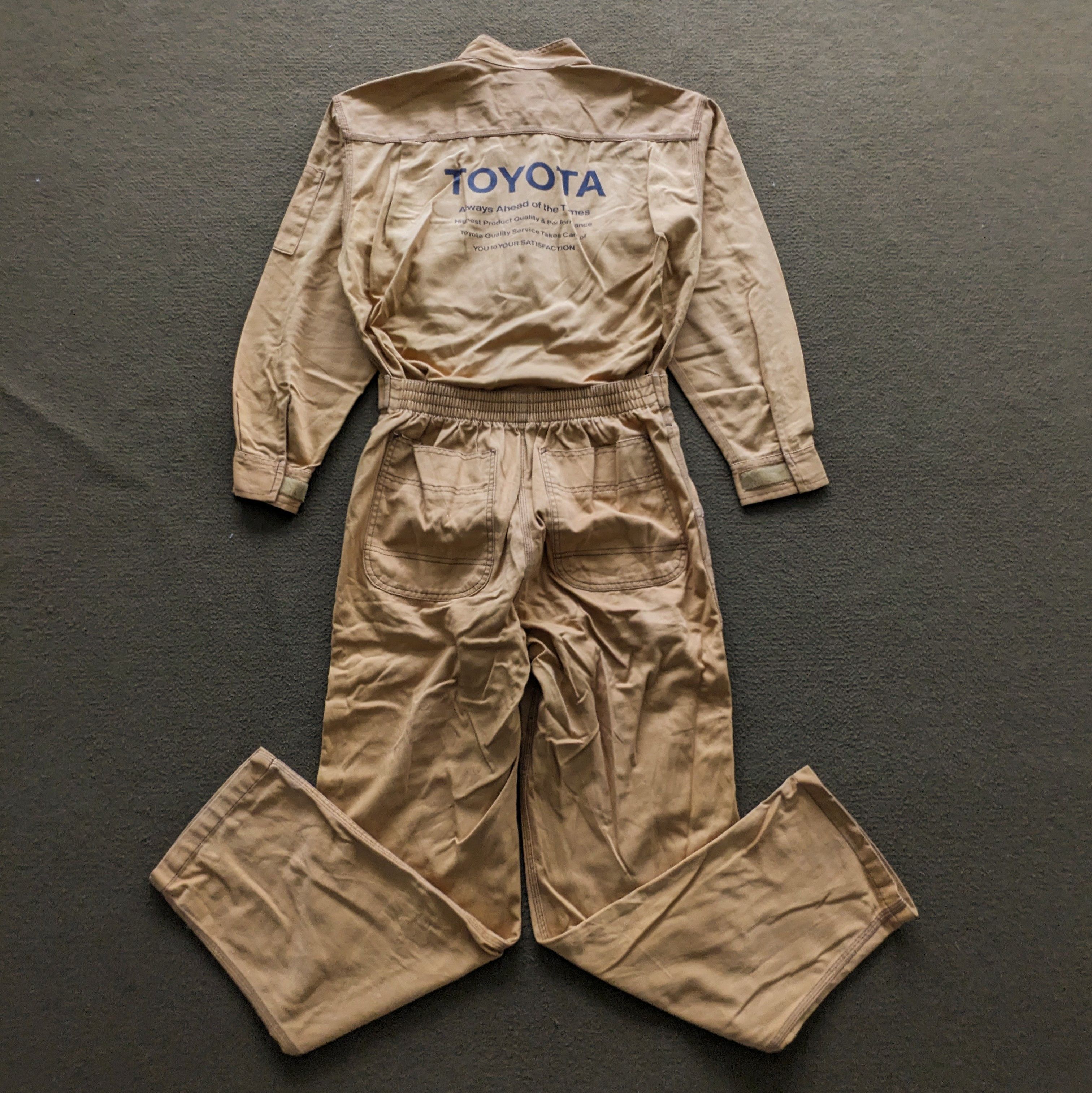 Vintage Vintage TOYOTA Japanese Racing Coverall Workwear Jacket Size US S / EU 44-46 / 1 - 1 Thumbnail