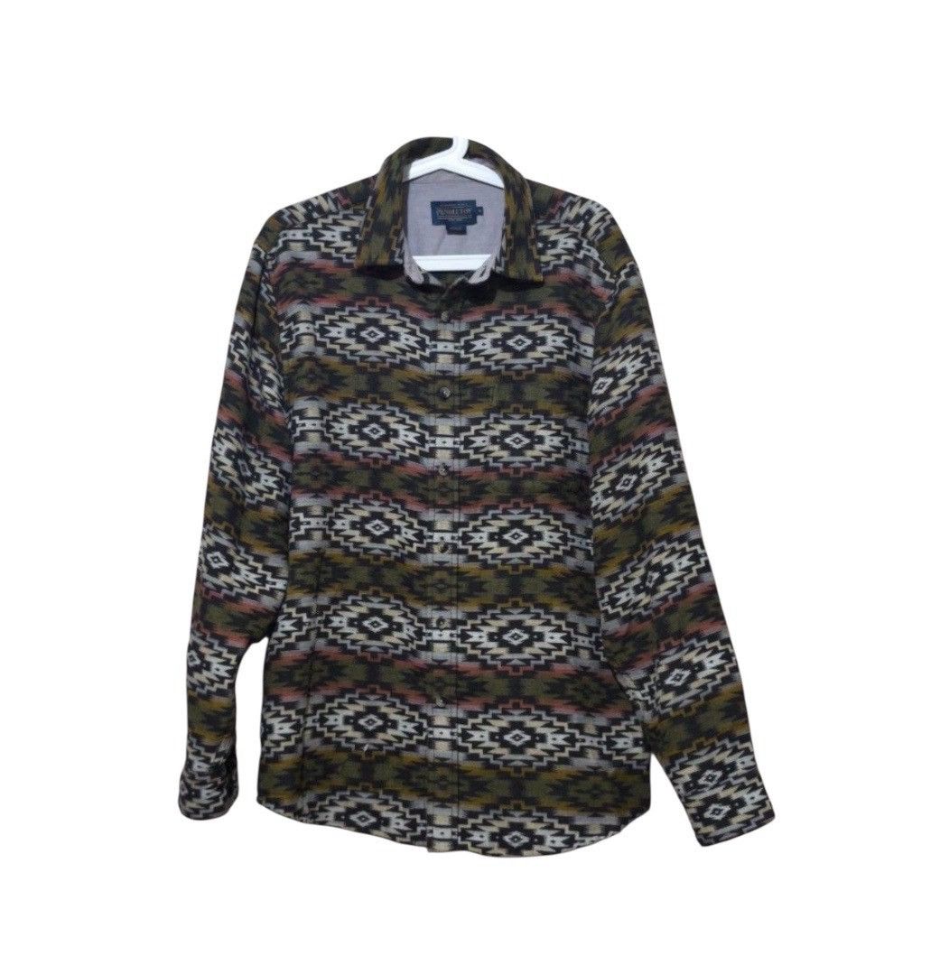 Pendleton Pendleton Wool Woolen Mils Multicolor Long Shirt Size US M / EU 48-50 / 2 - 1 Thumbnail