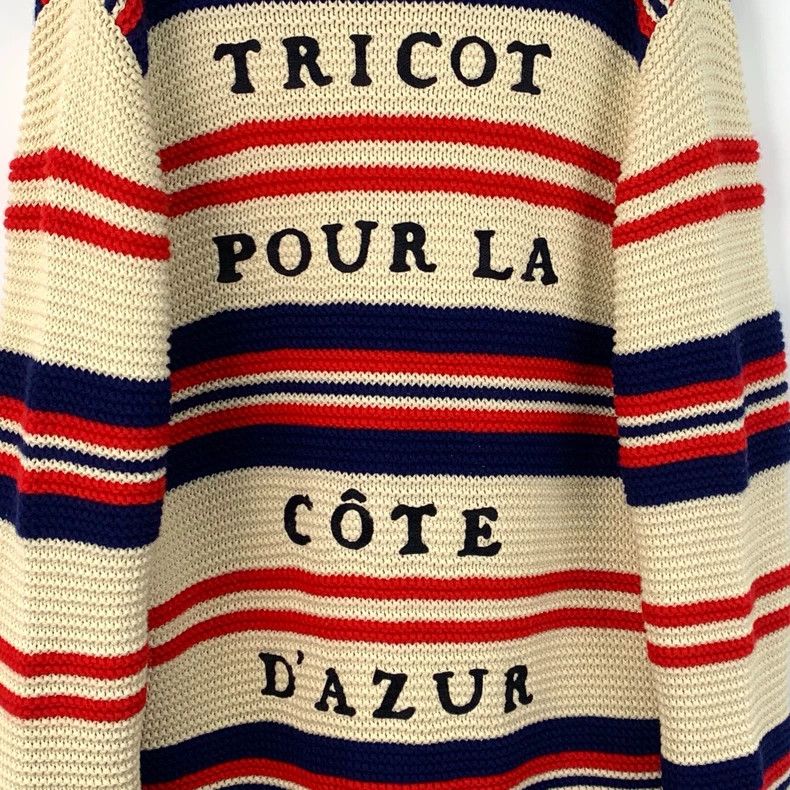 Gucci Gucci Color-blocked striped V-neck single-breasted long-sle Size L / US 10 / IT 46 - 5 Thumbnail