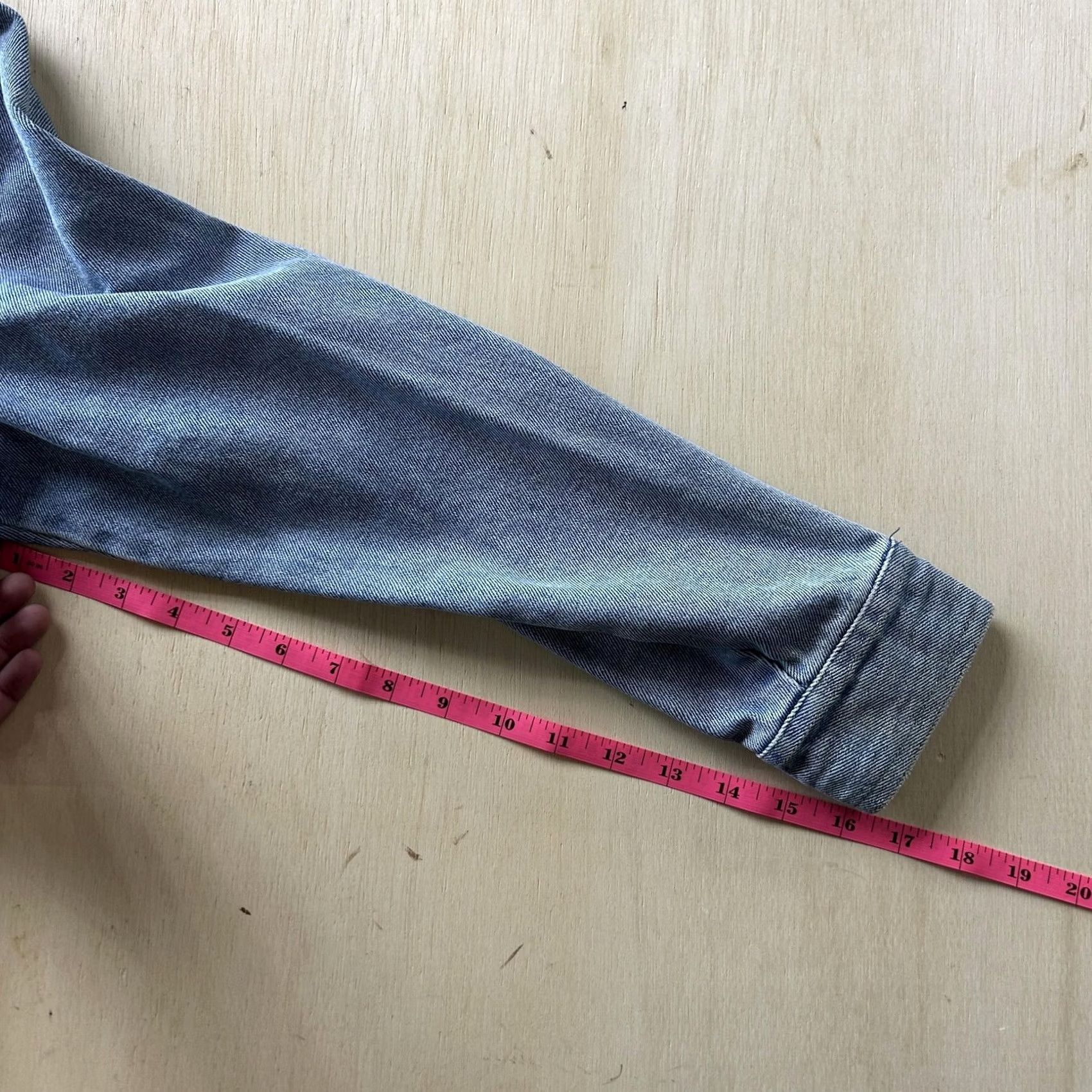 Denime Vintage Bill Blass Denim Jacket Womens PL Button Front Collared Short Petite Size 36" / US 14 / IT 50 - 6 Thumbnail