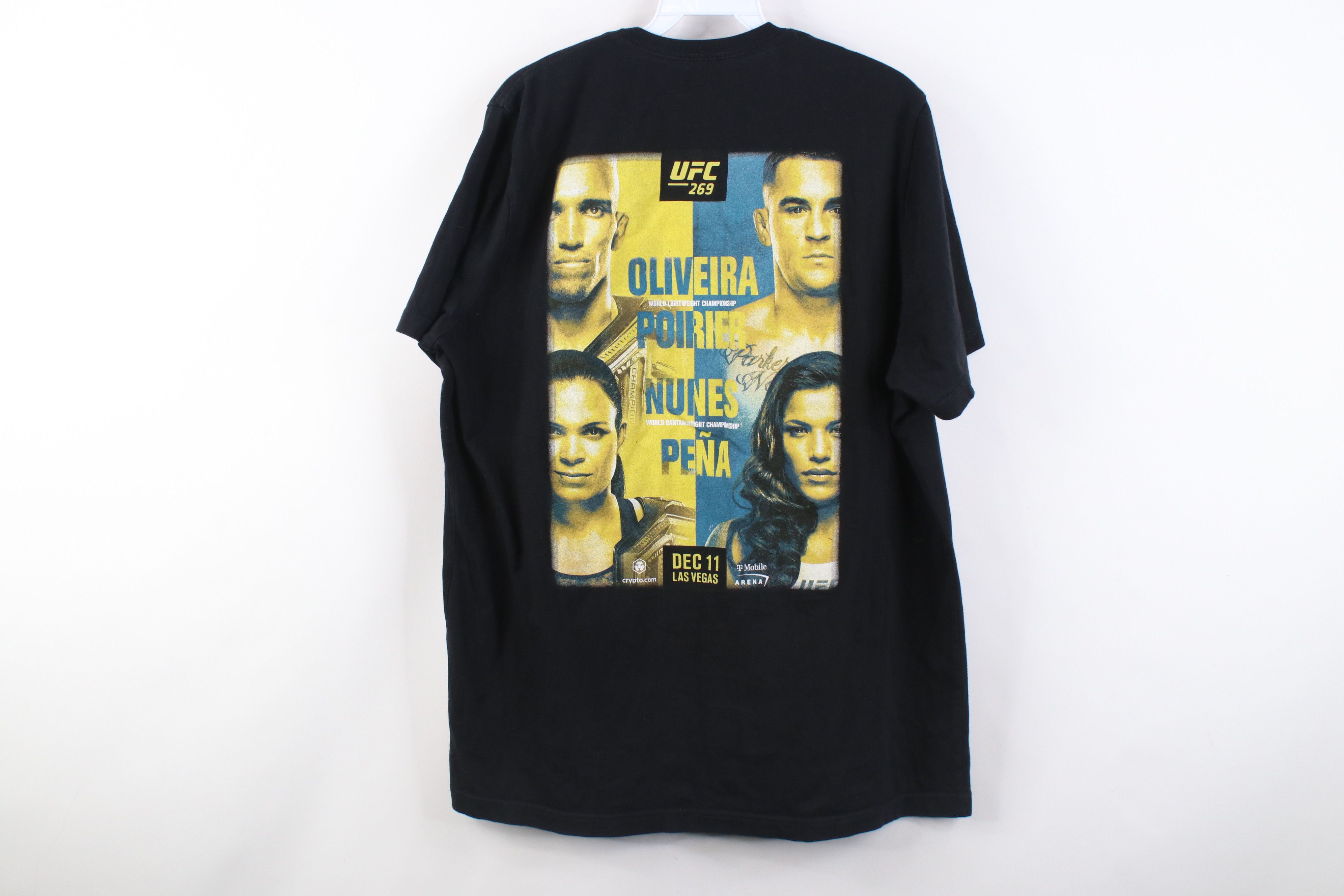 Vintage Y2K UFC 269 Oliveira vs Poirier Nunes vs Pena T-Shirt Black Size US XL / EU 56 / 4 - 10 Thumbnail