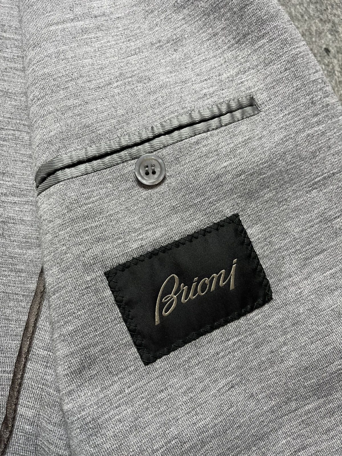 Brioni Brioni wool blazer with leather details Size 52R - 7 Thumbnail