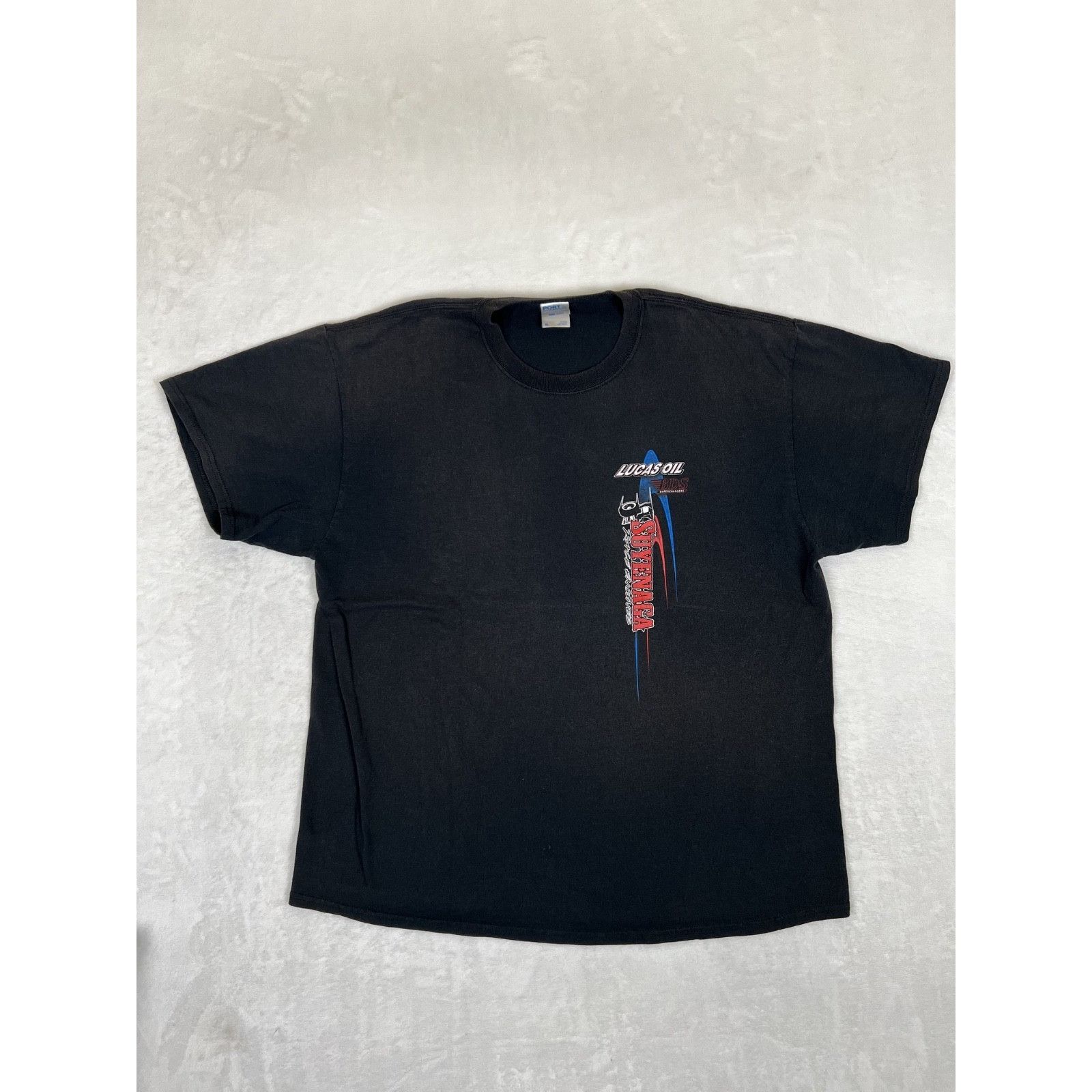 Port & Company Vintage NHRA Lucas Oil Suyenaga Racing T-Shirt Size XL Black Size US XL / EU 56 / 4 - 1 Thumbnail