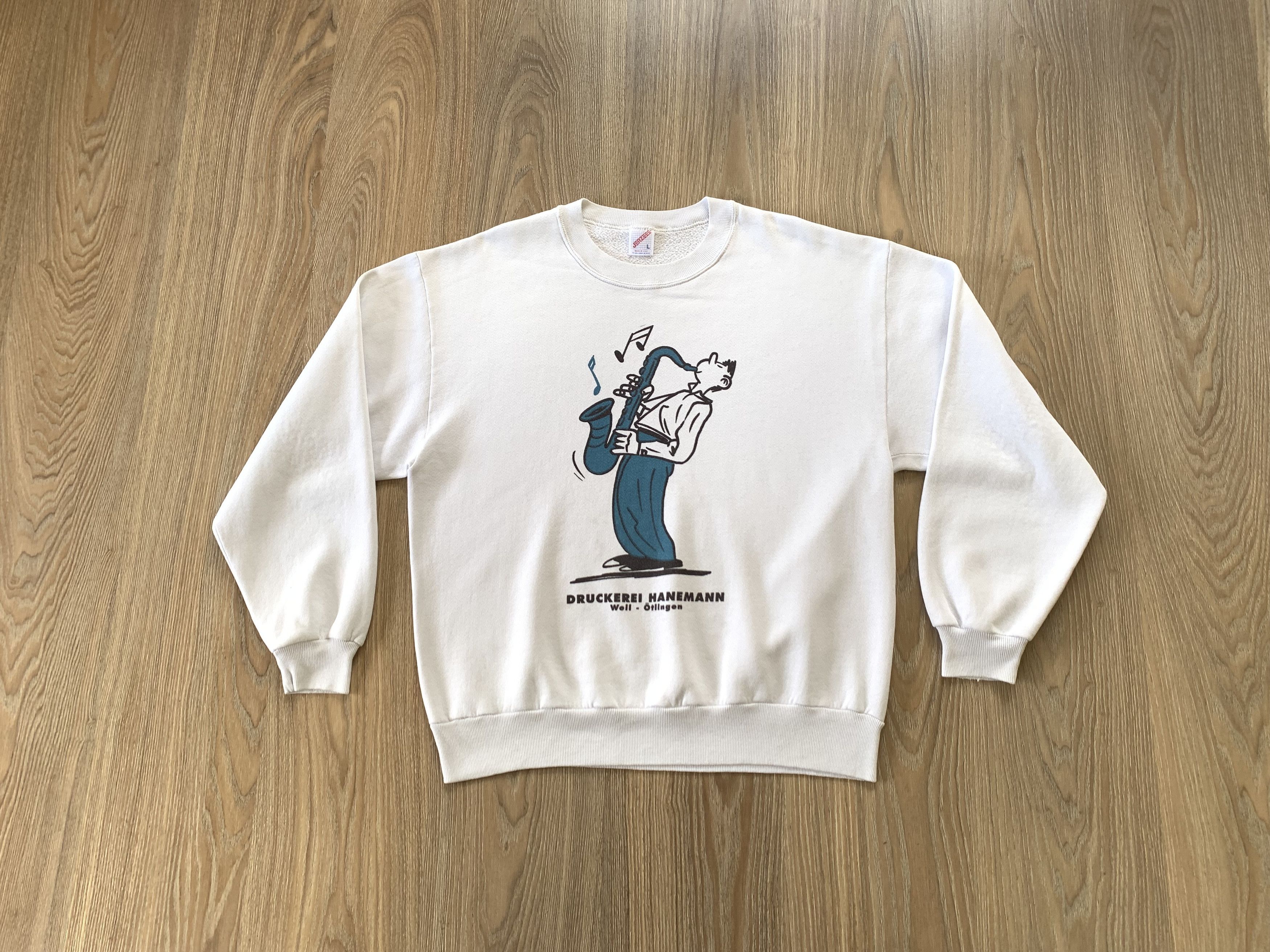 Jerzees × Vintage Vintage Jerzees Printed Sweatshirt Size US L / EU 52-54 / 3 - 1 Thumbnail