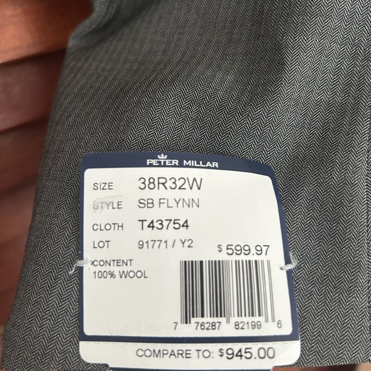 Peter Millar New Peter Millar Flynn Classic Fit Gray Wool Suit Size 38R Size 38R - 9 Thumbnail