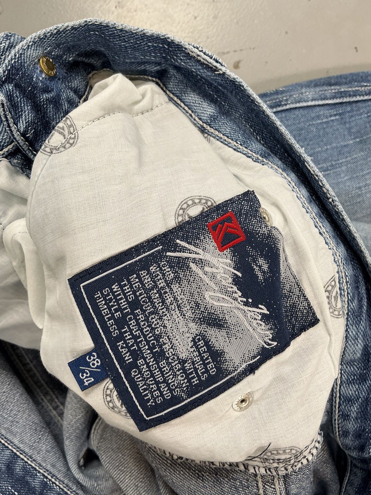 Karl Kani × Vintage Vintage Kani jeans distressed loose fit embroidered denim Size US 38 / EU 54 - 9 Thumbnail